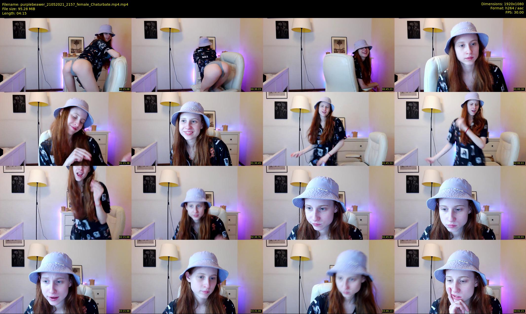purplebeawer — 5 minute Chaturbate female cam show recording, 1080p, May 21, 2021