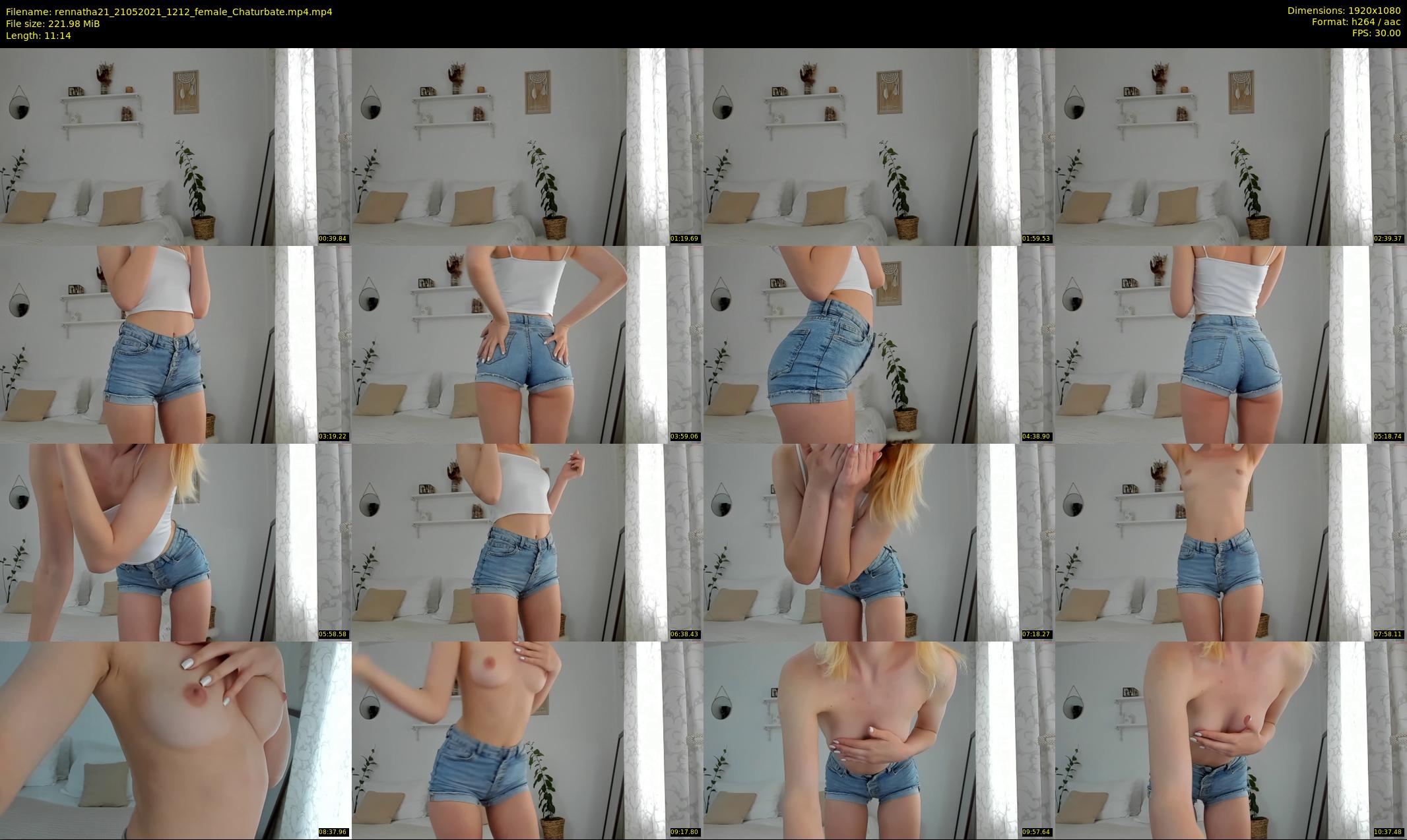 rennatha21 — 12 minute Chaturbate female cam show recording, 1080p, May 21, 2021
