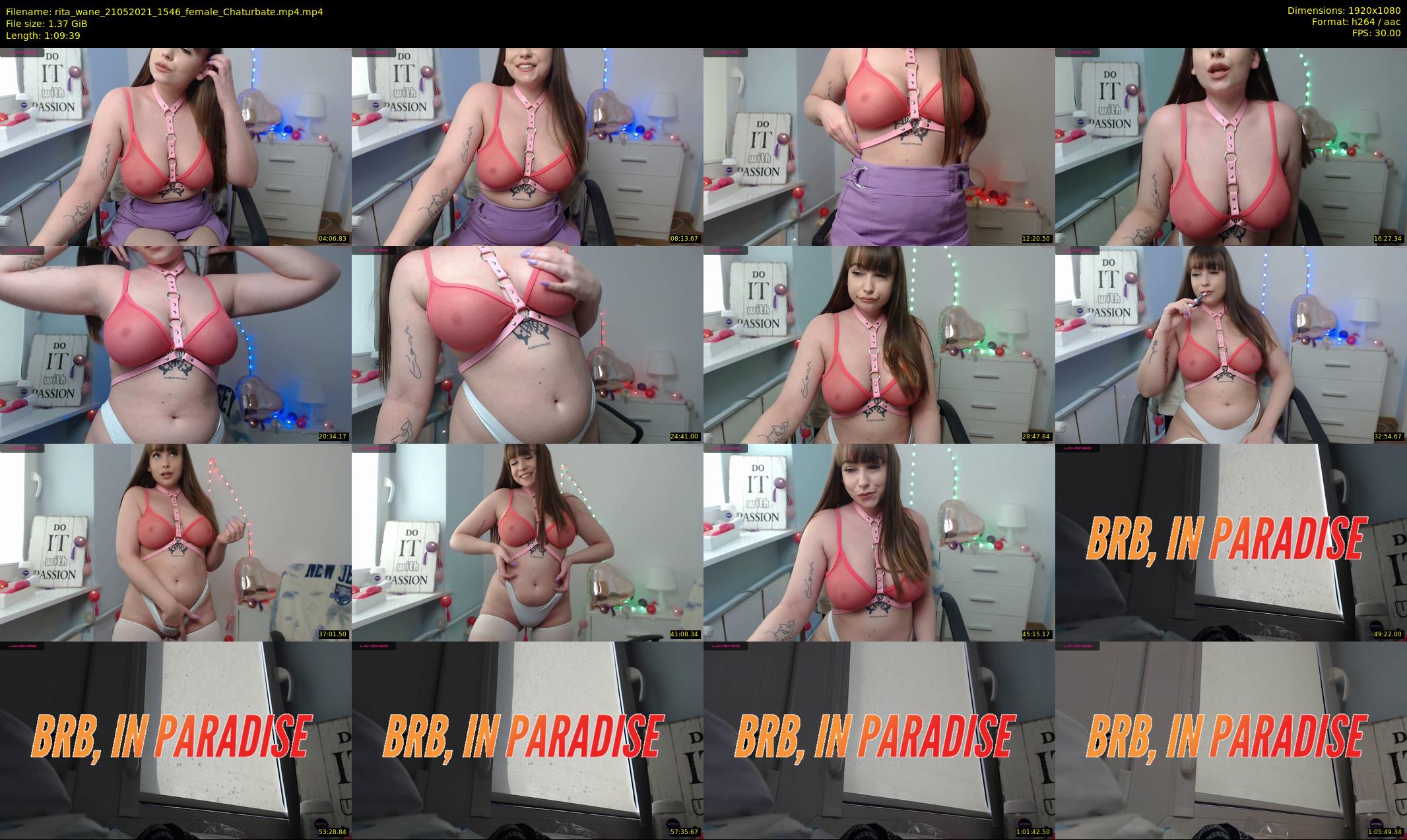 rita_wane — 70 minute Chaturbate female cam show recording, 1080p, May 21, 2021