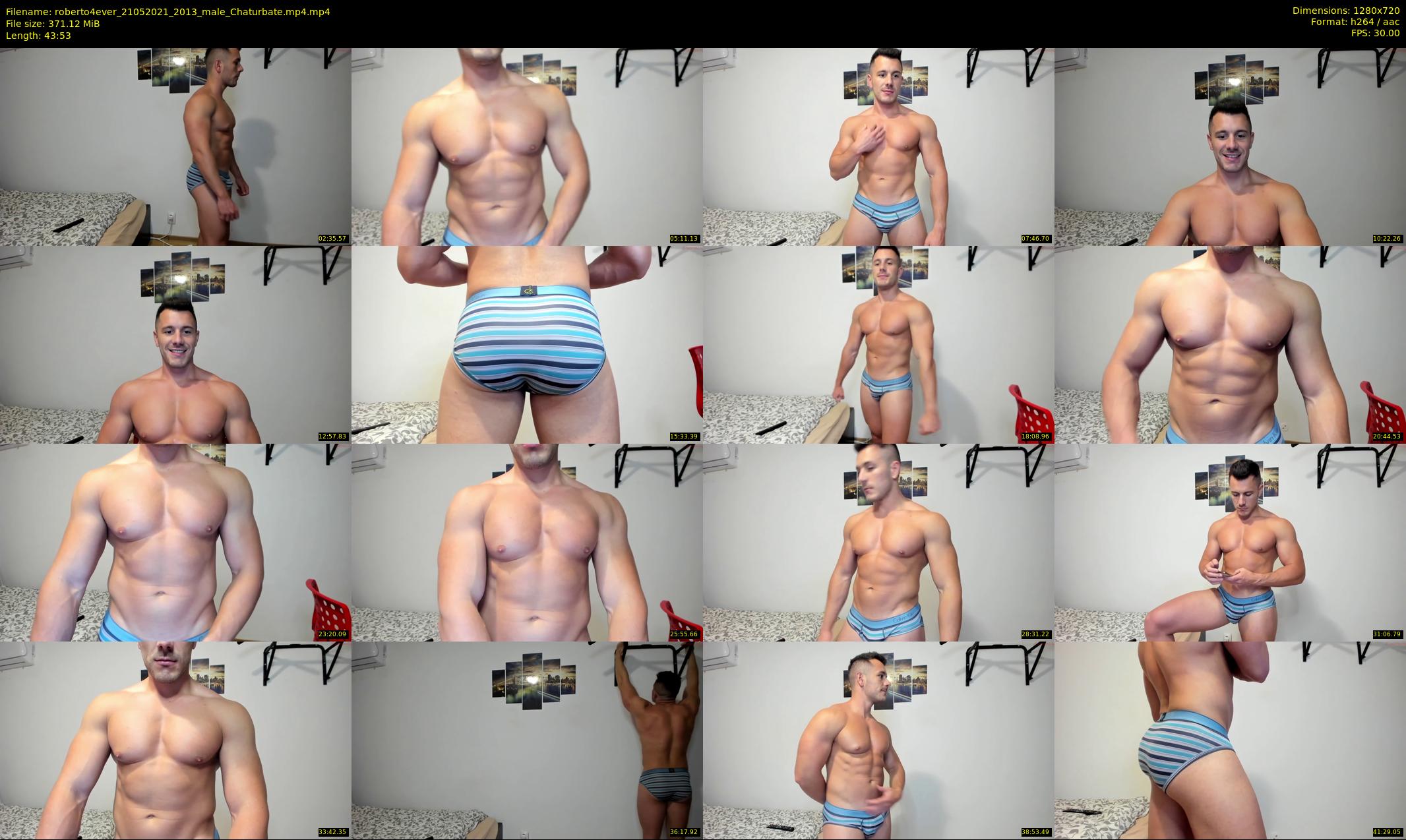 roberto4ever — 44 minute Chaturbate male cam show recording, 720p, May 21, 2021