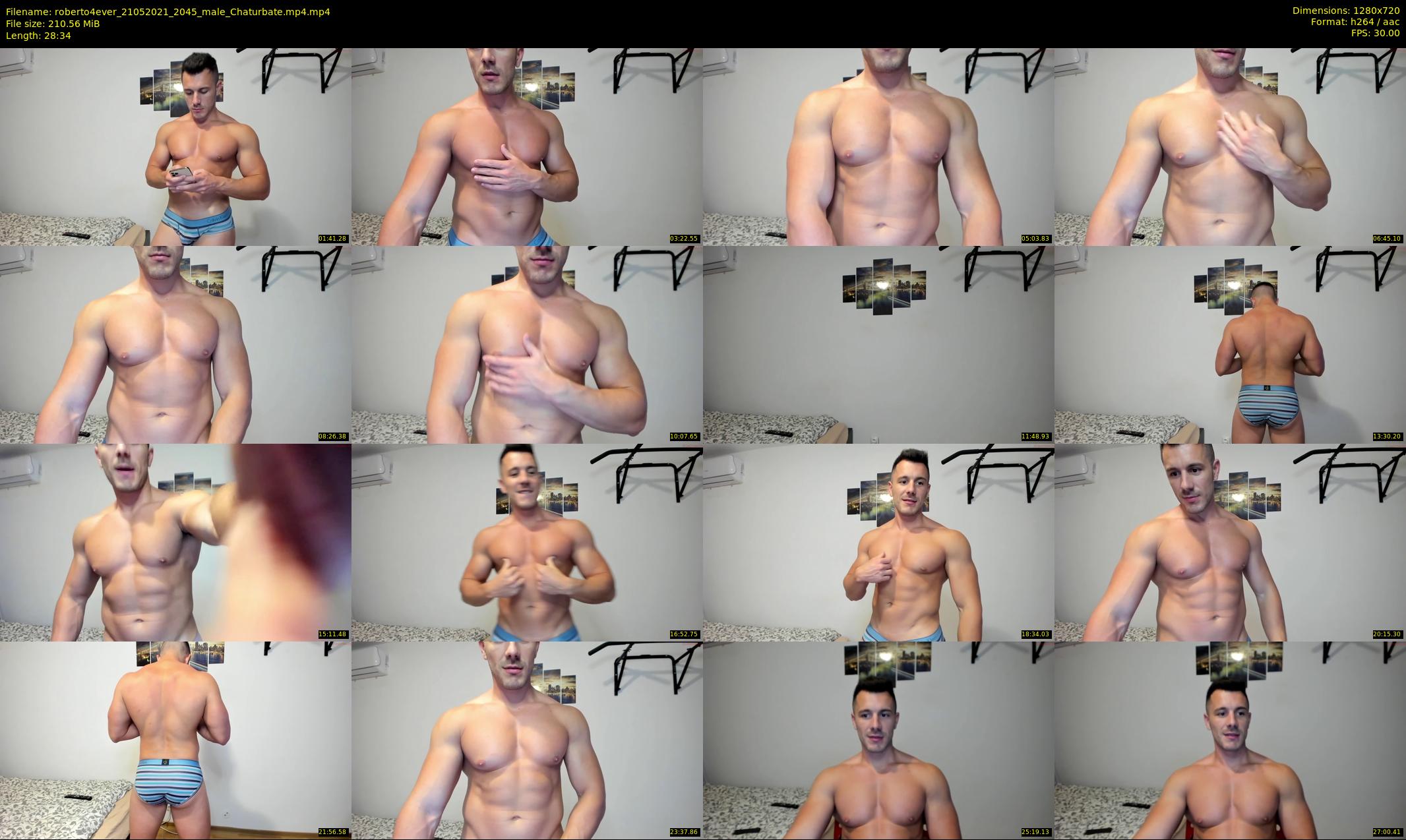 roberto4ever — 29 minute Chaturbate male cam show recording, 720p, May 21, 2021