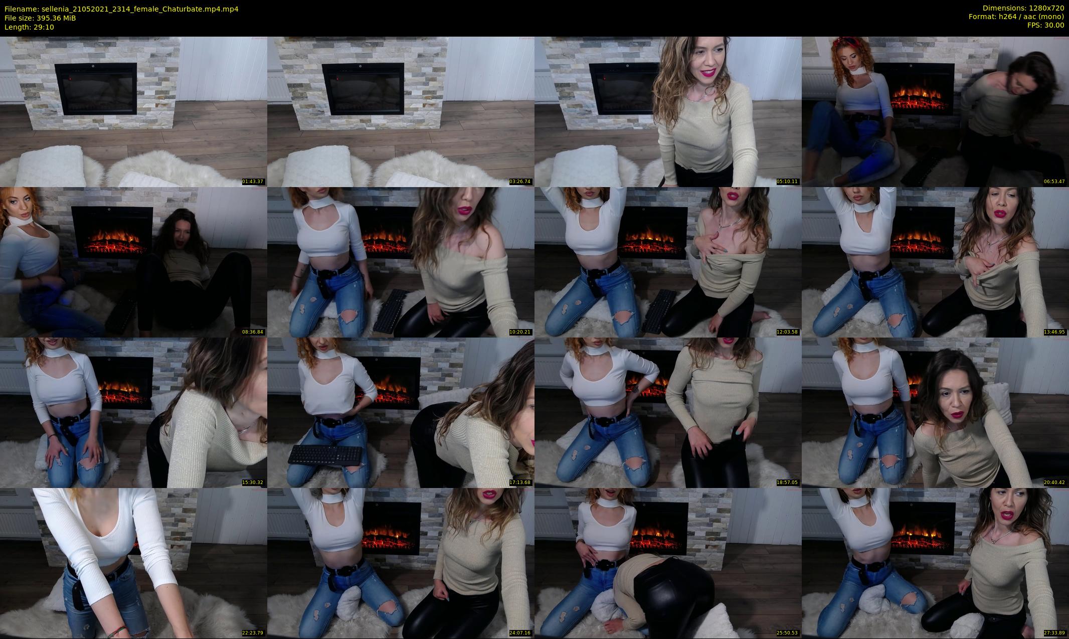 sellenia — 30 minute Chaturbate female cam show recording, 720p, May 21, 2021