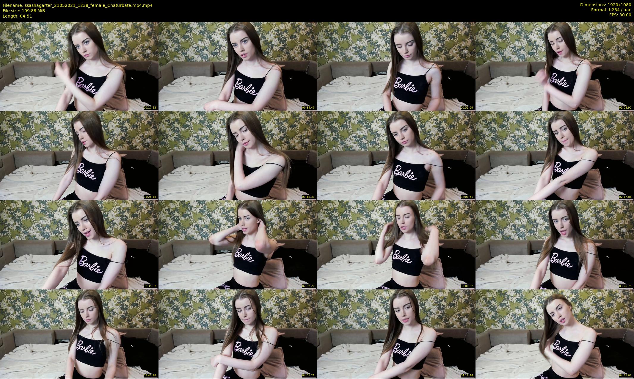 ssashagarter — 5 minute Chaturbate female cam show recording, 1080p, May 21, 2021