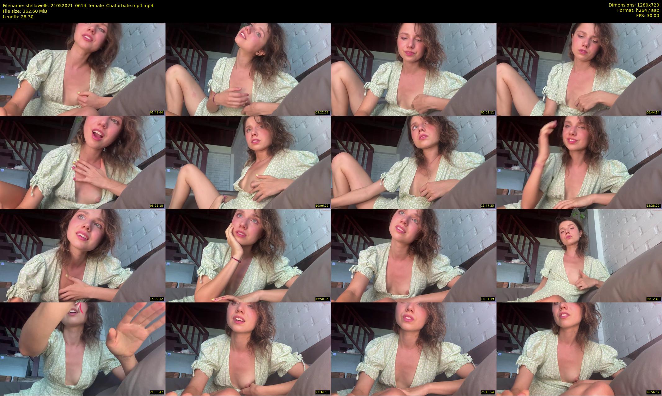 stellawells — 29 minute Chaturbate female cam show recording, 720p, May 21, 2021