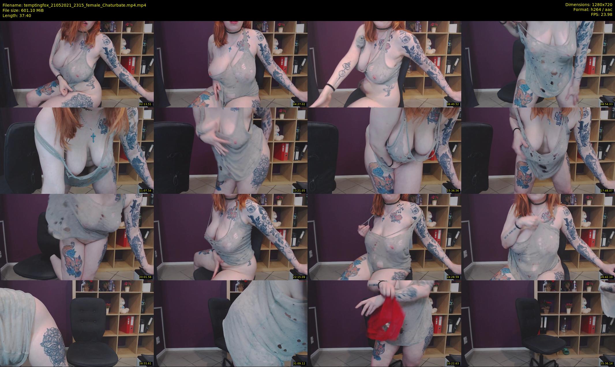 temptingfox — 38 minute Chaturbate female cam show recording, 720p, May 21, 2021