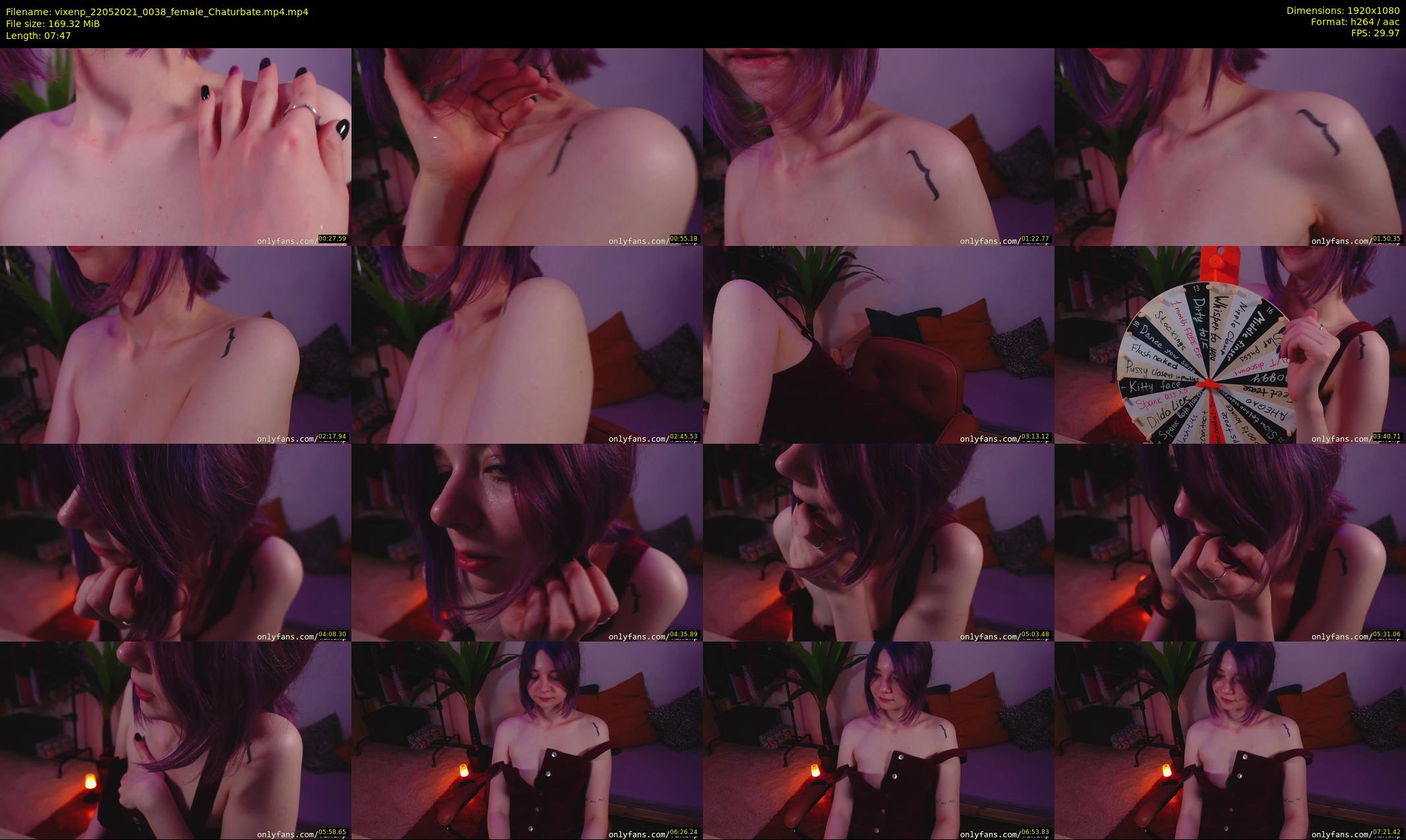 vixenp — 8 minute Chaturbate female cam show recording, 1080p, May 22, 2021