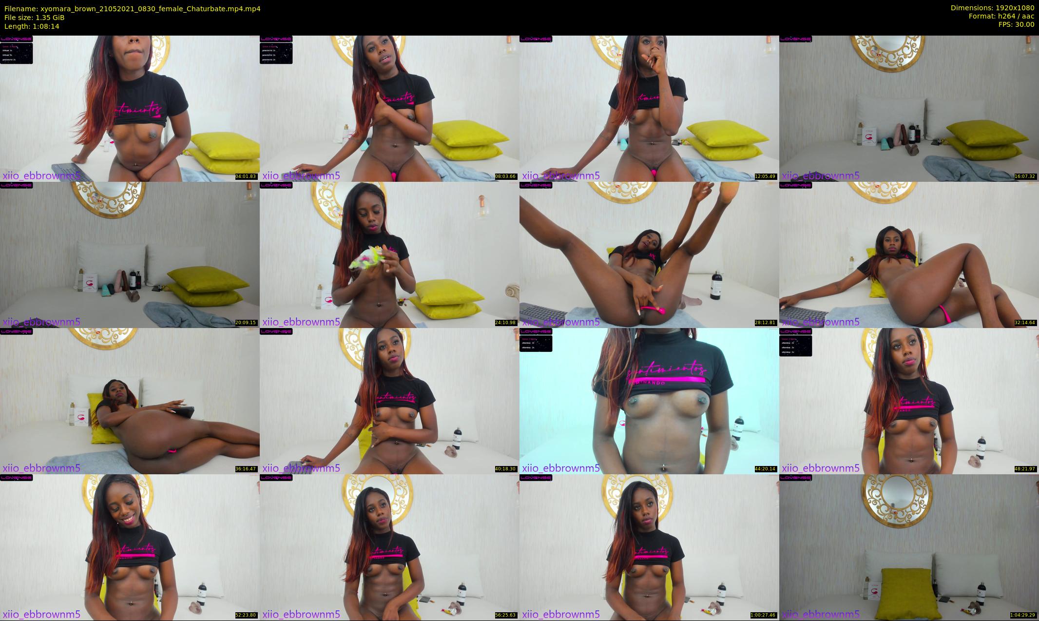 xyomara_brown — 69 minute Chaturbate female cam show recording, 1080p, May 21, 2021