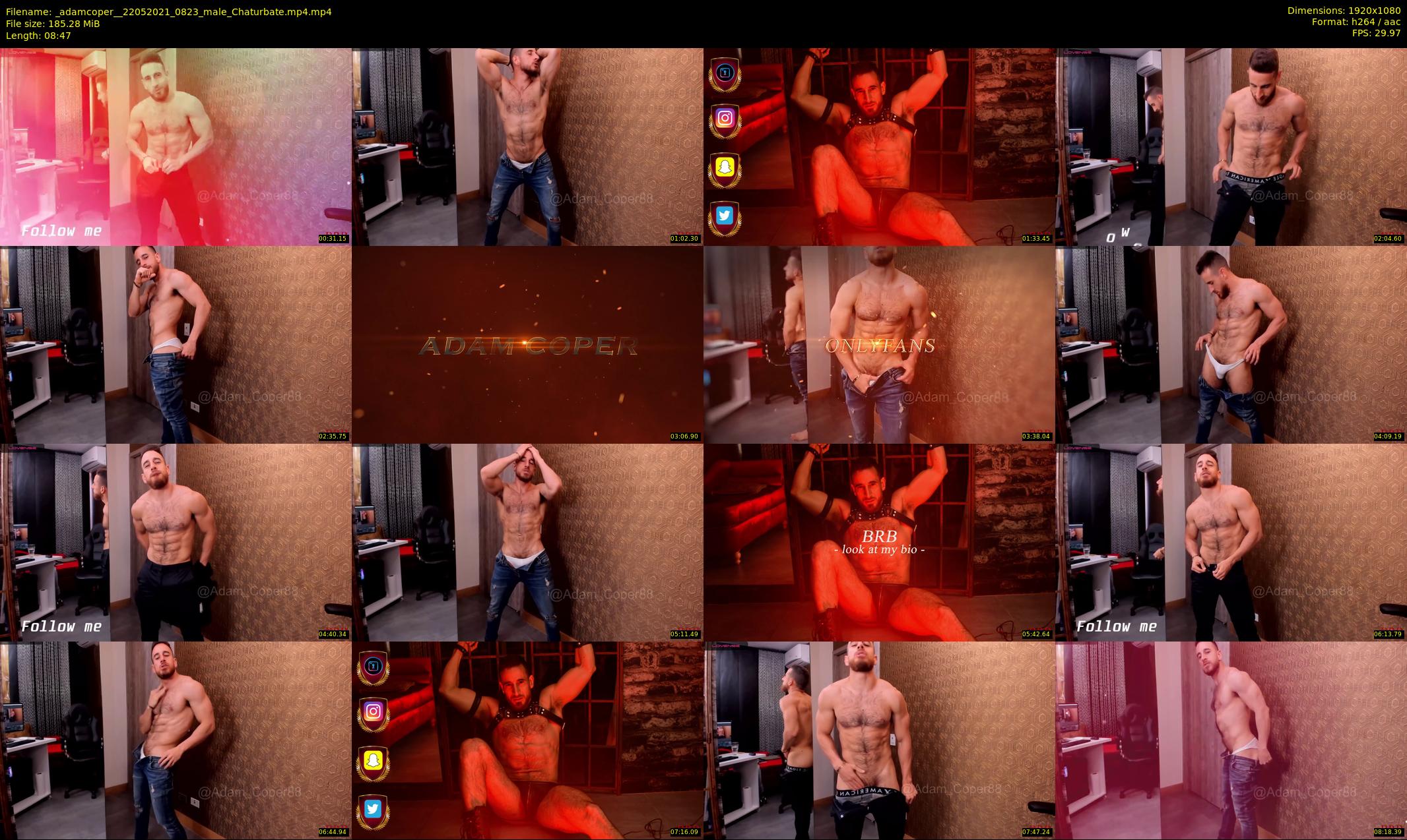 _adamcoper_ — 9 minute Chaturbate male cam show recording, 1080p, May 22, 2021