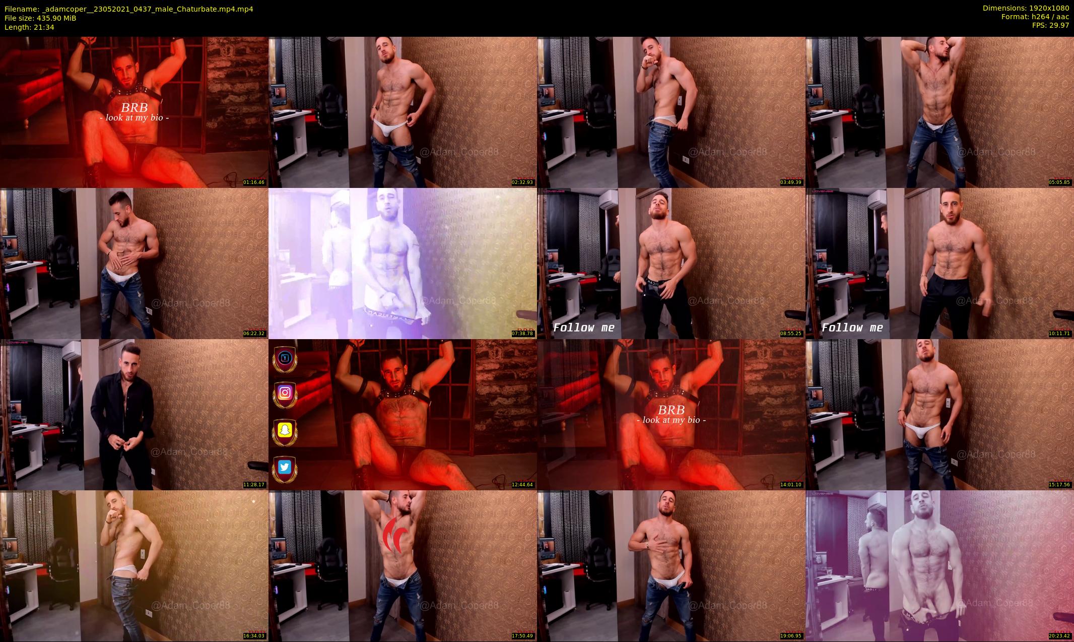 _adamcoper_ — 22 minute Chaturbate male cam show recording, 1080p, May 23, 2021