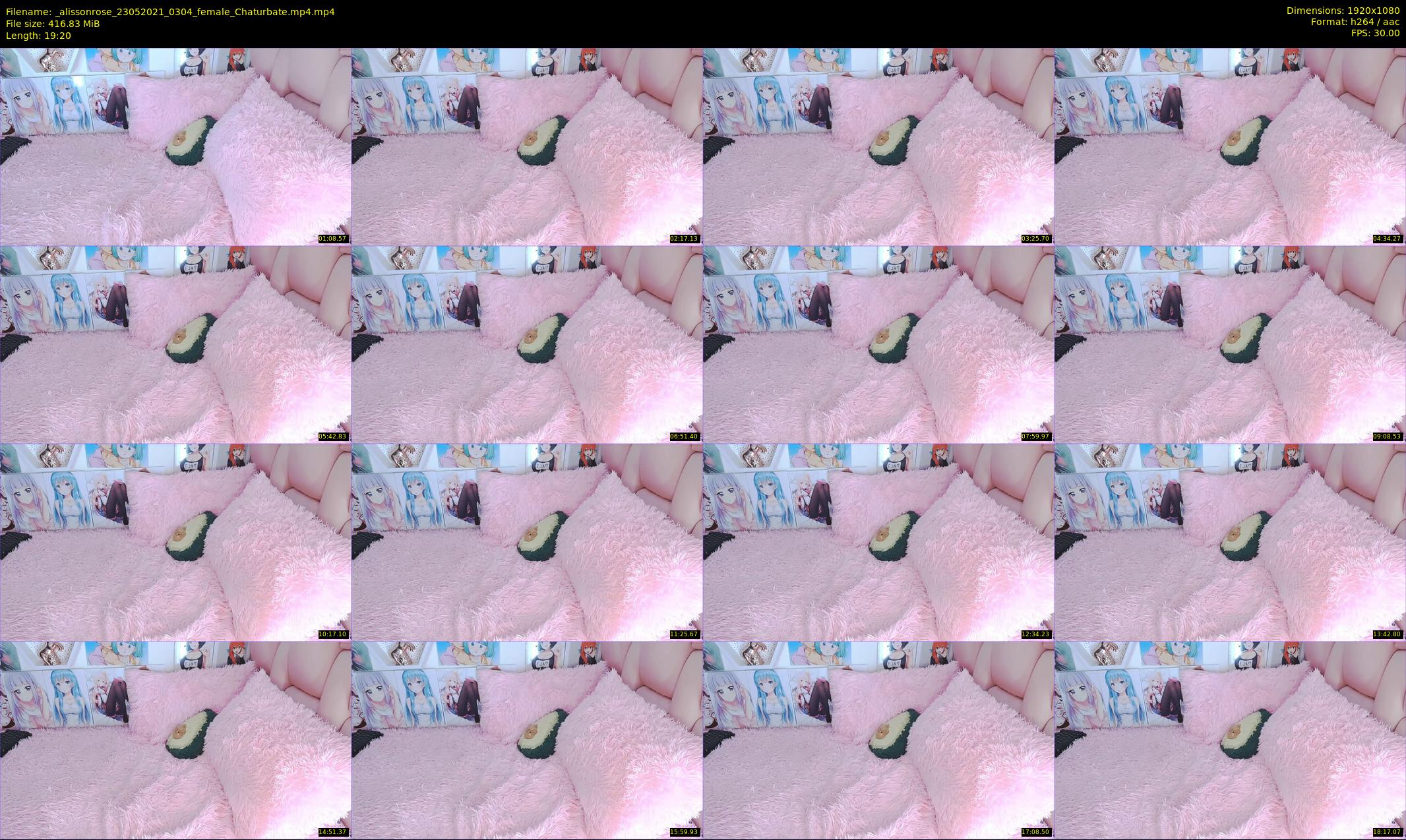 _alissonrose — 20 minute Chaturbate female cam show recording, 1080p, May 23, 2021