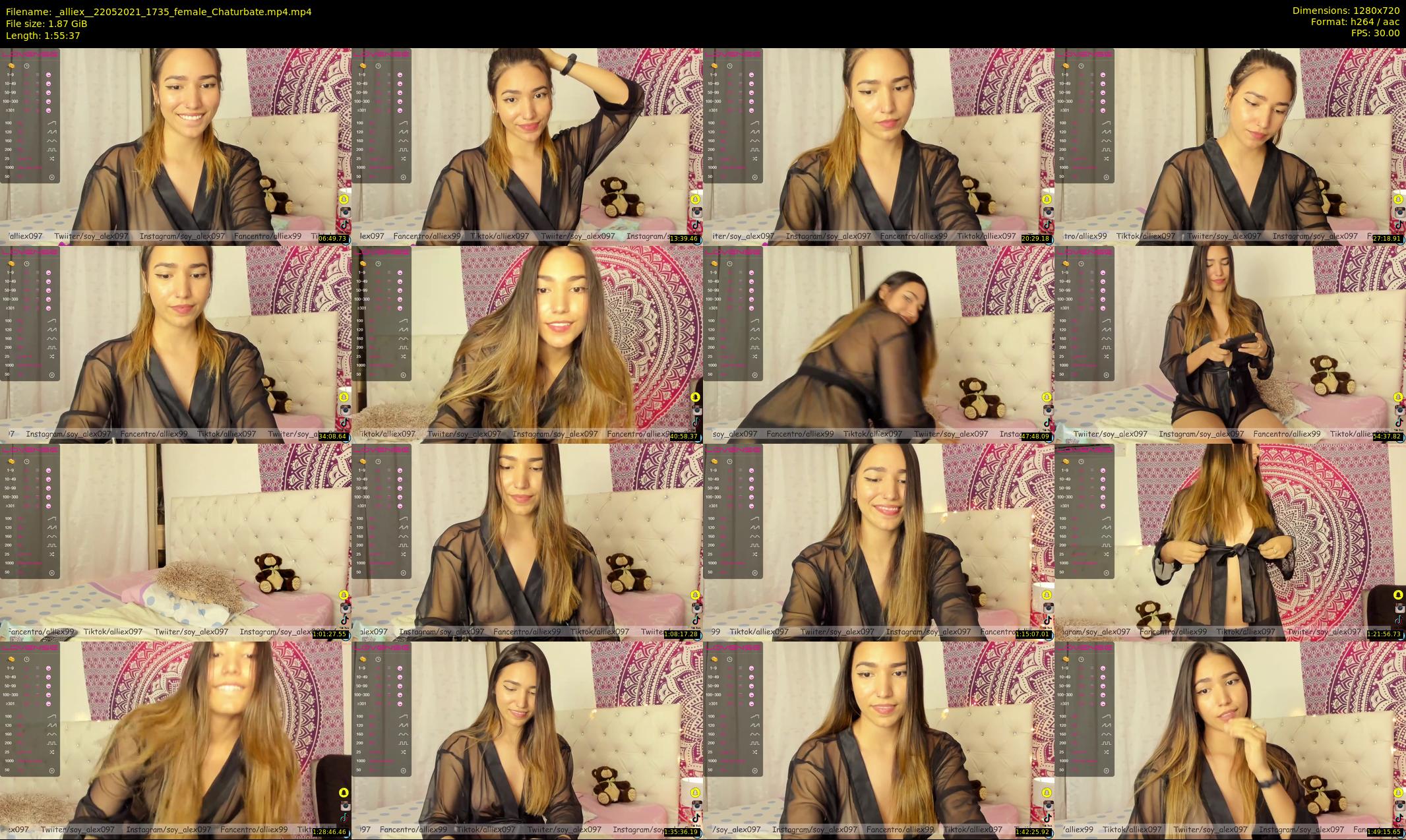 _alliex_ — 116 minute Chaturbate female cam show recording, 720p, May 22, 2021
