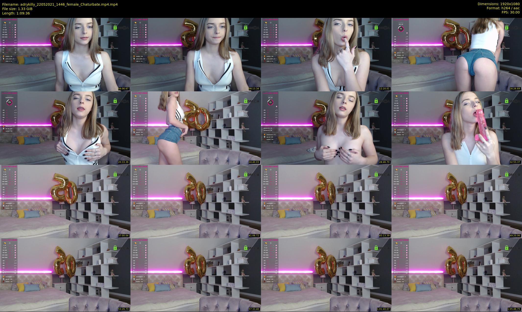 adrykilly — 70 minute Chaturbate female cam show recording, 1080p, May 22, 2021