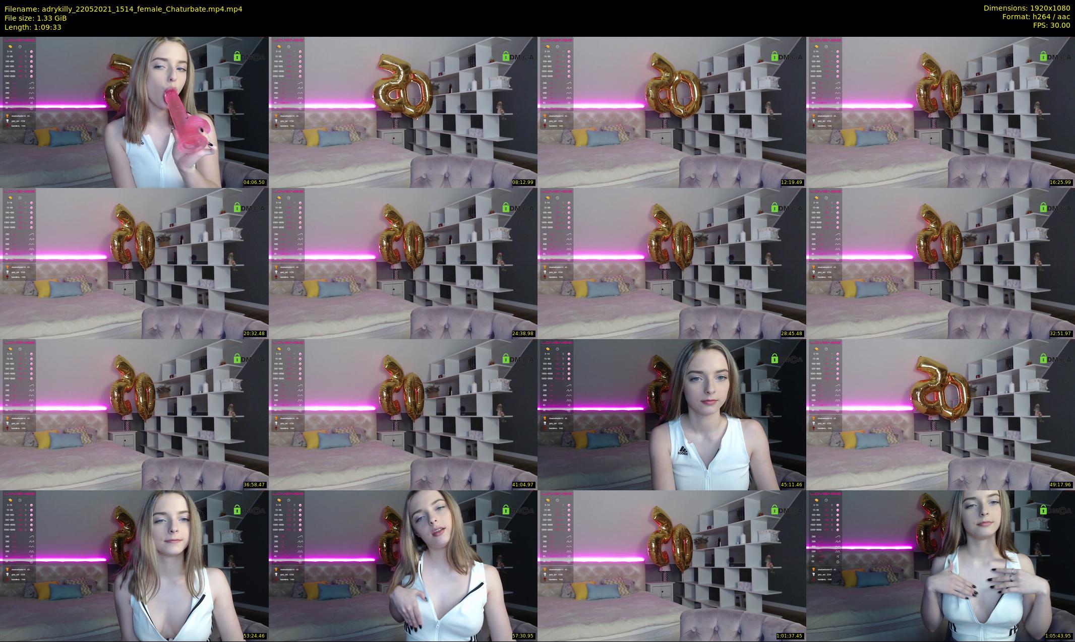 adrykilly — 70 minute Chaturbate female cam show recording, 1080p, May 22, 2021