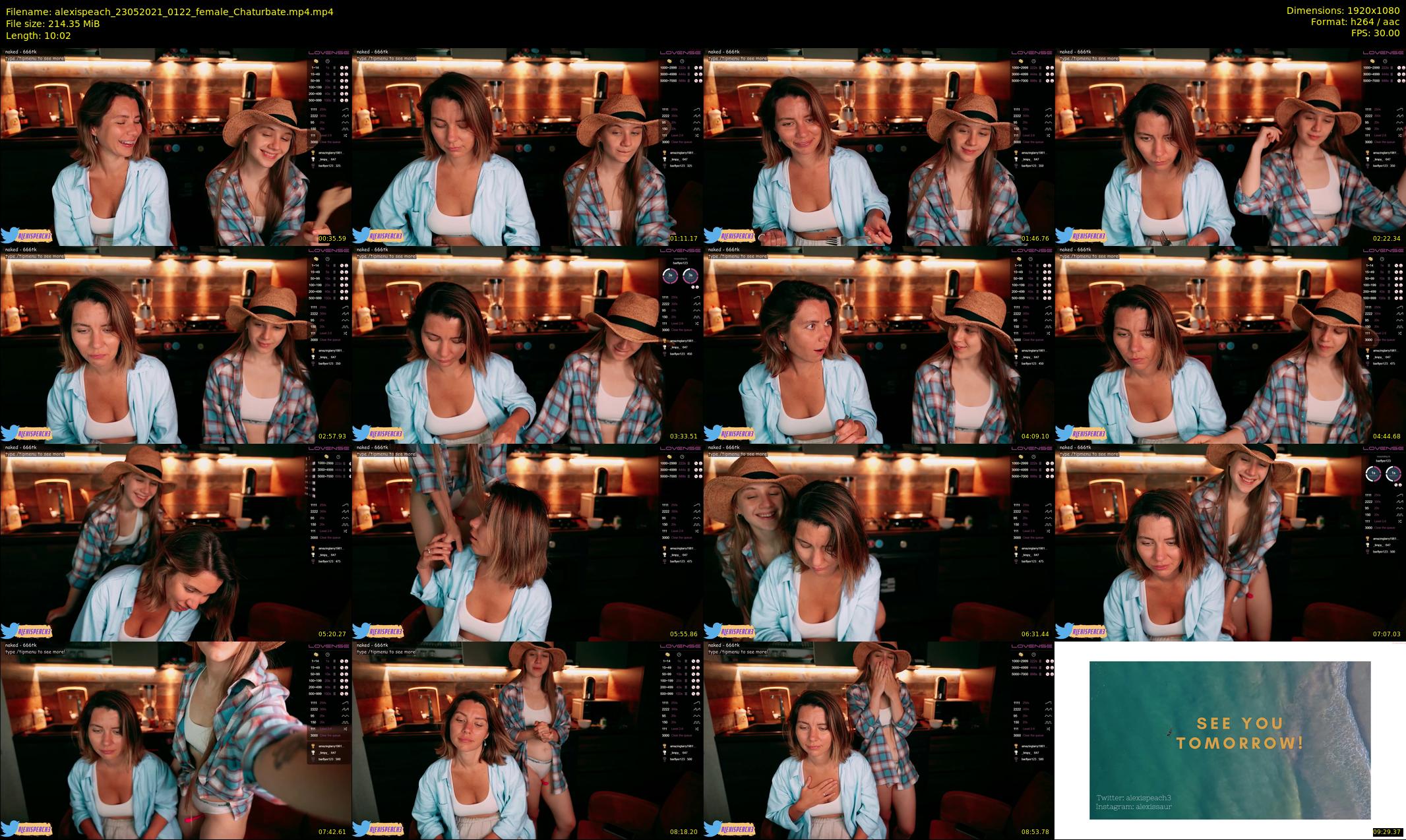 alexispeach — 11 minute Chaturbate female cam show recording, 1080p, May 23, 2021