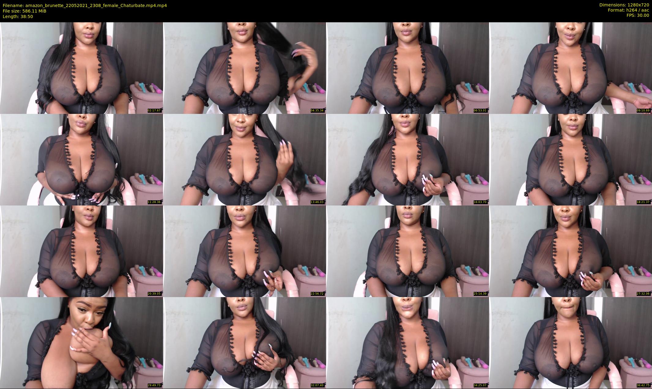 amazon_brunette — 39 minute Chaturbate female cam show recording, 720p, May 22, 2021
