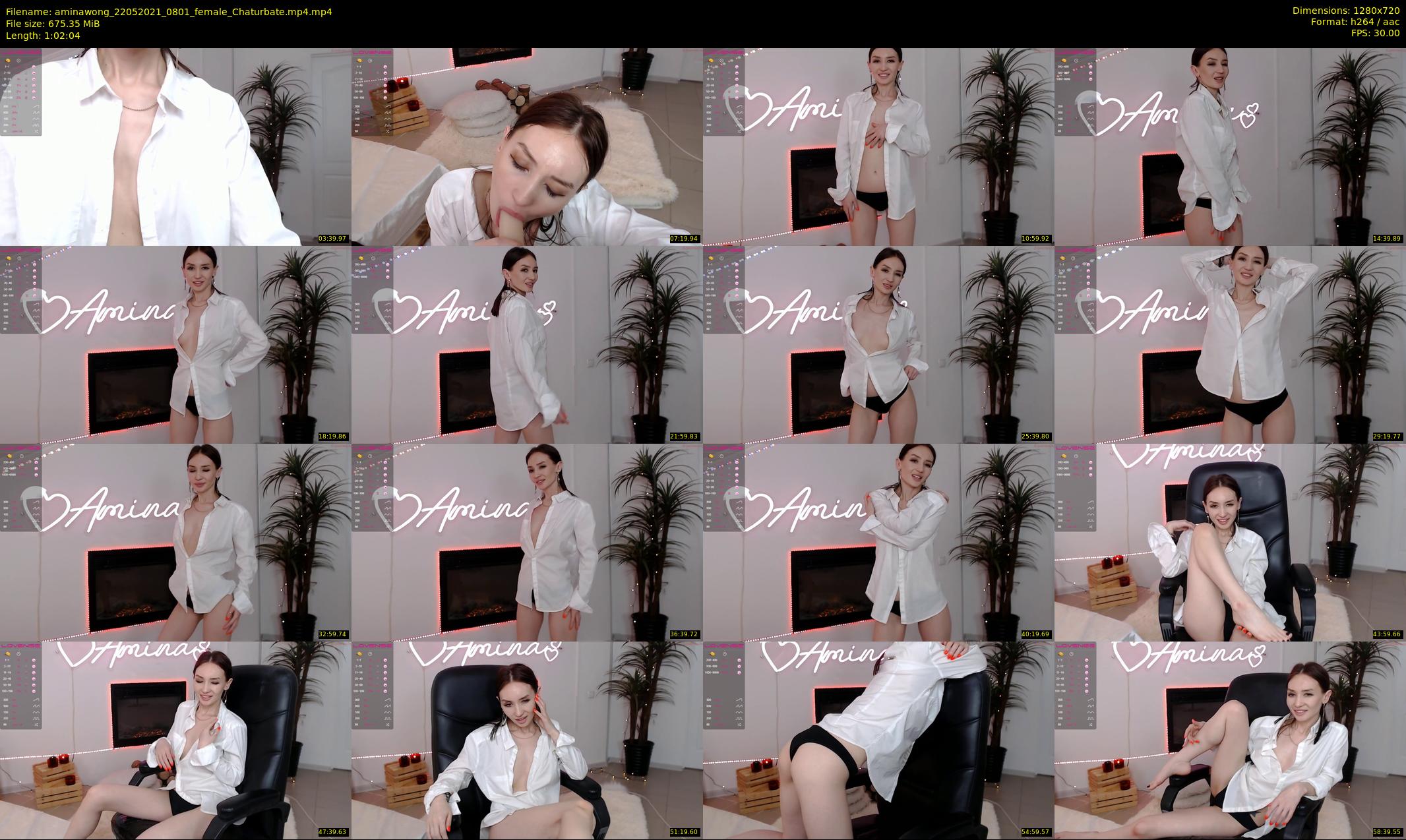 aminawong — 63 minute Chaturbate female cam show recording, 720p, May 22, 2021