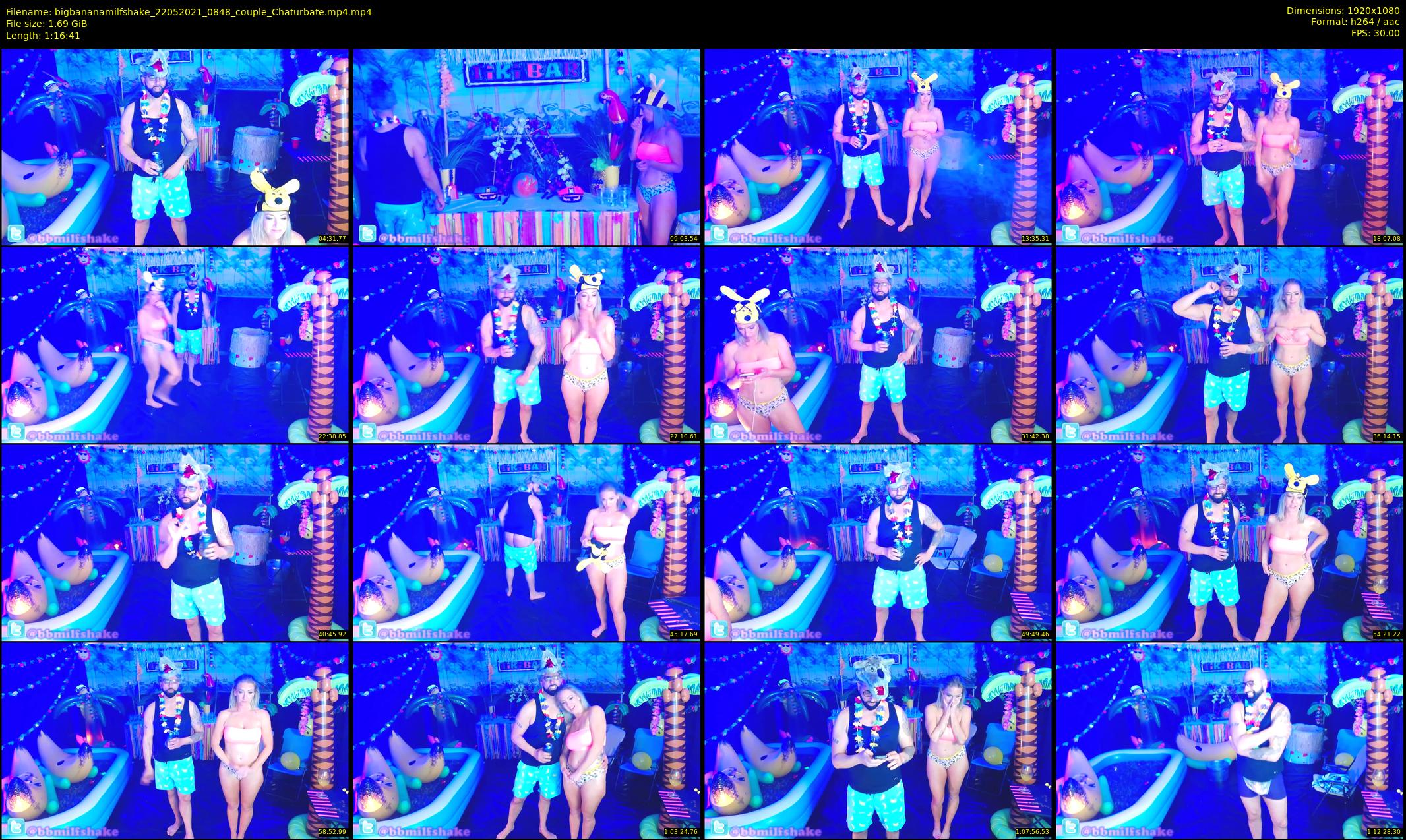 bigbananamilfshake — 77 minute Chaturbate couple cam show recording, 1080p, May 22, 2021