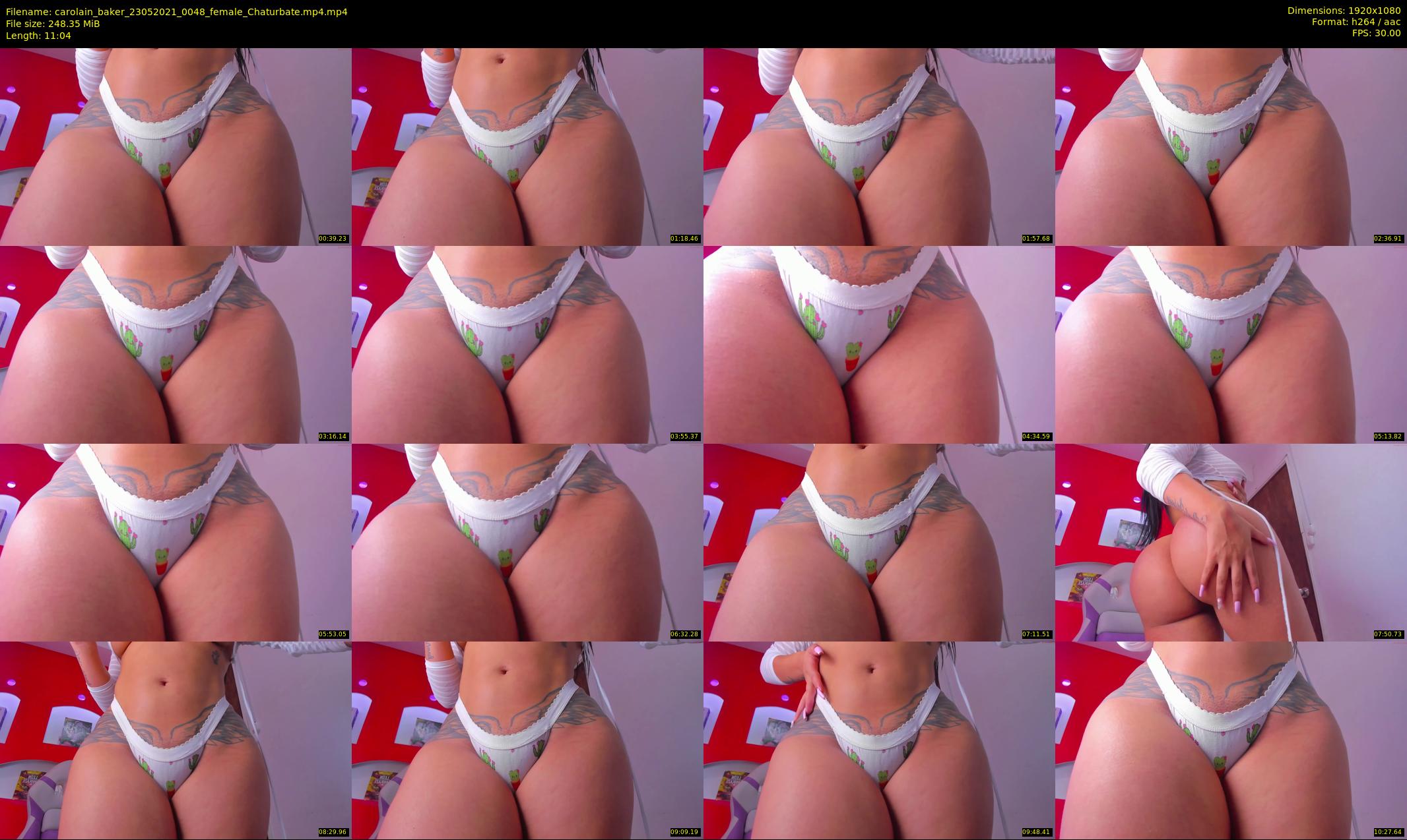 carolain_baker — 12 minute Chaturbate female cam show recording, 1080p, May 23, 2021