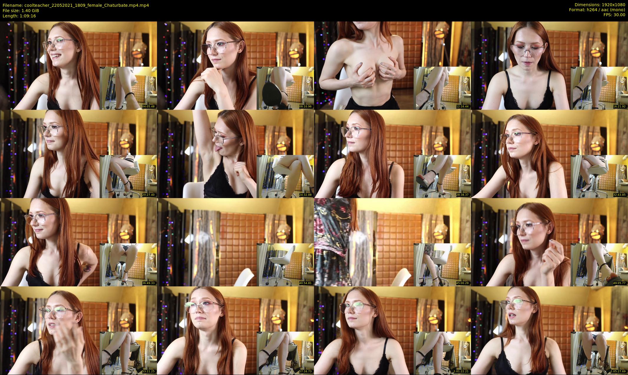 coolteacher — 70 minute Chaturbate female cam show recording, 1080p, May 22, 2021