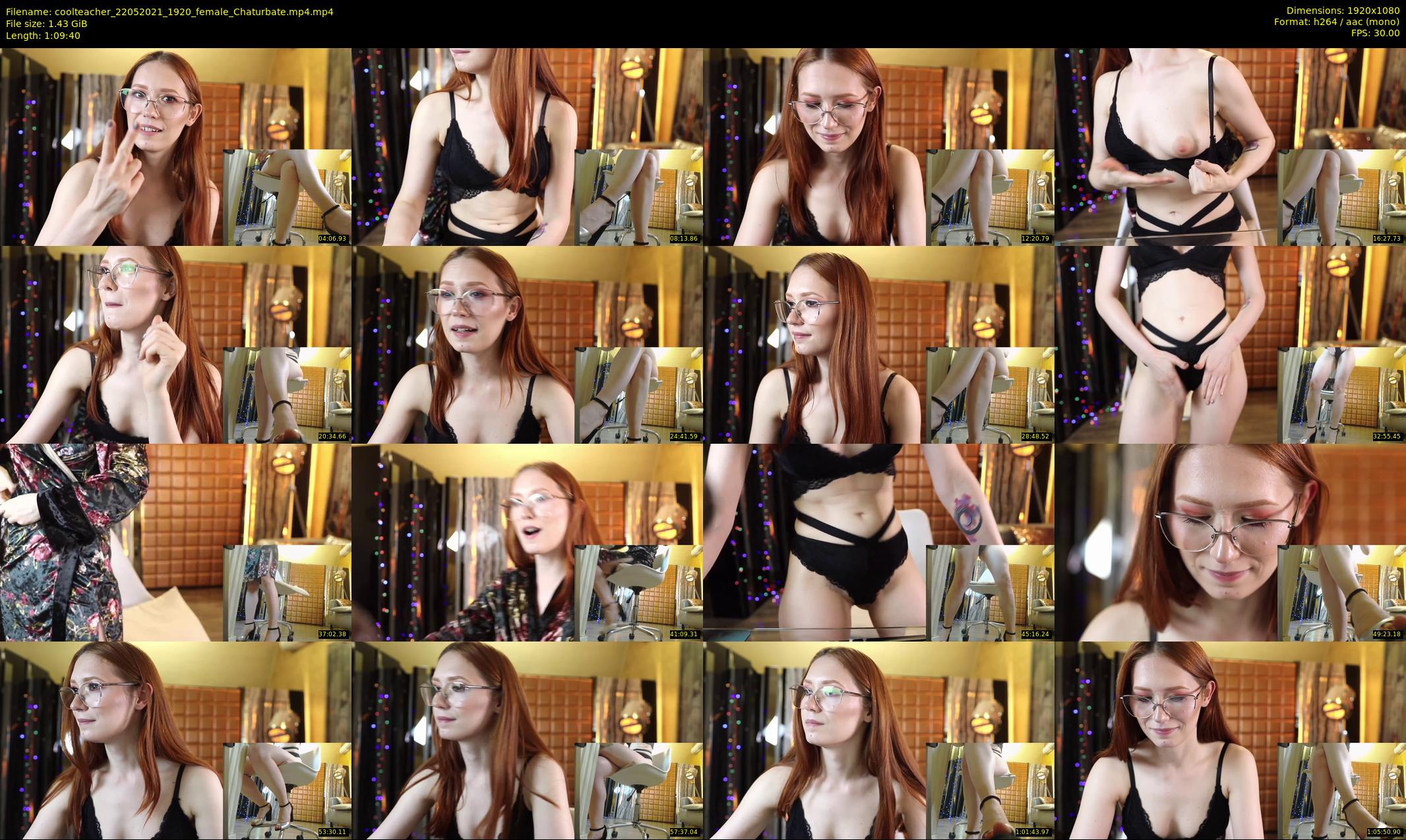 coolteacher — 70 minute Chaturbate female cam show recording, 1080p, May 22, 2021