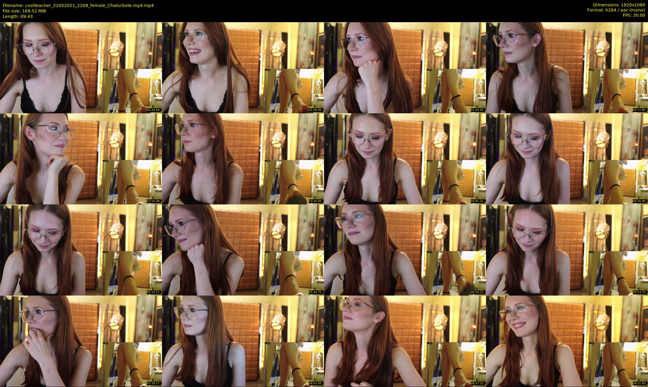 coolteacher — 10 minute Chaturbate female cam show recording, 1080p, May 22, 2021