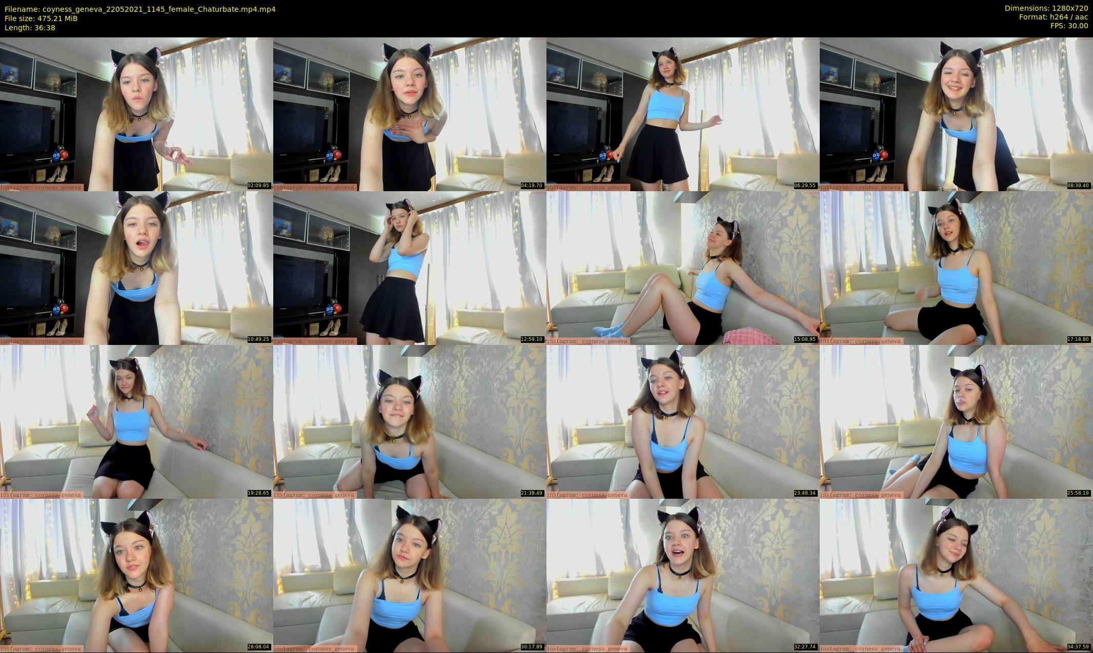 coyness_geneva — 37 minute Chaturbate female cam show recording, 720p, May 22, 2021