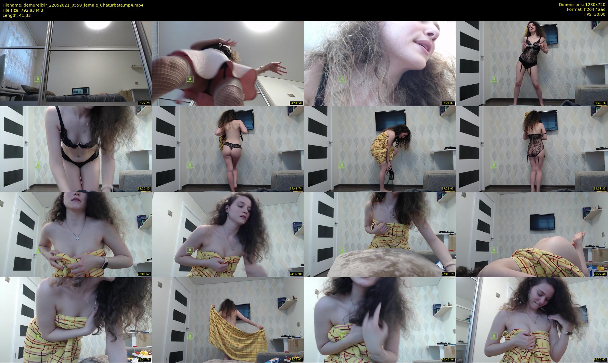 demurelixir — 42 minute Chaturbate female cam show recording, 720p, May 22, 2021