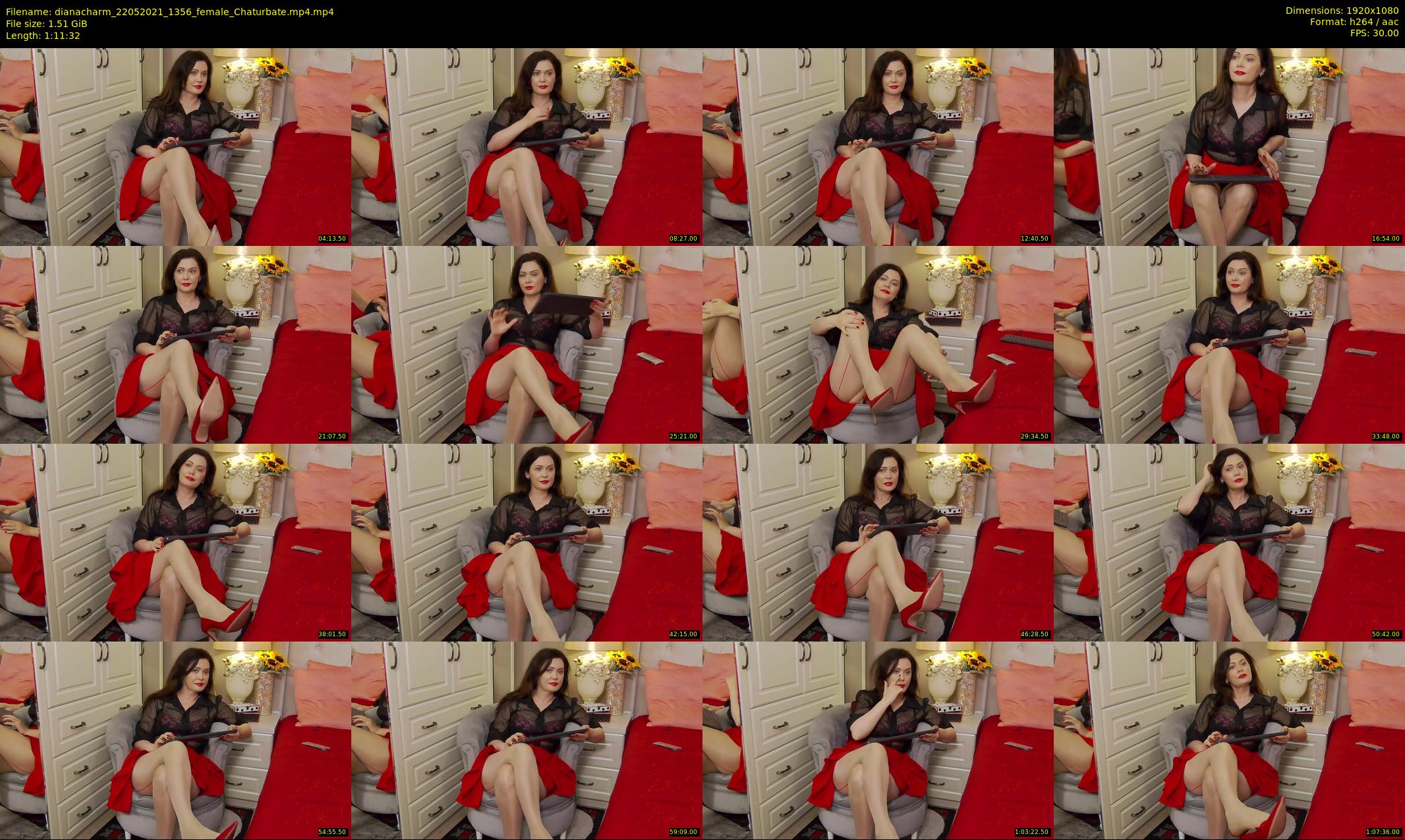 dianacharm — 72 minute Chaturbate female cam show recording, 1080p, May 22, 2021