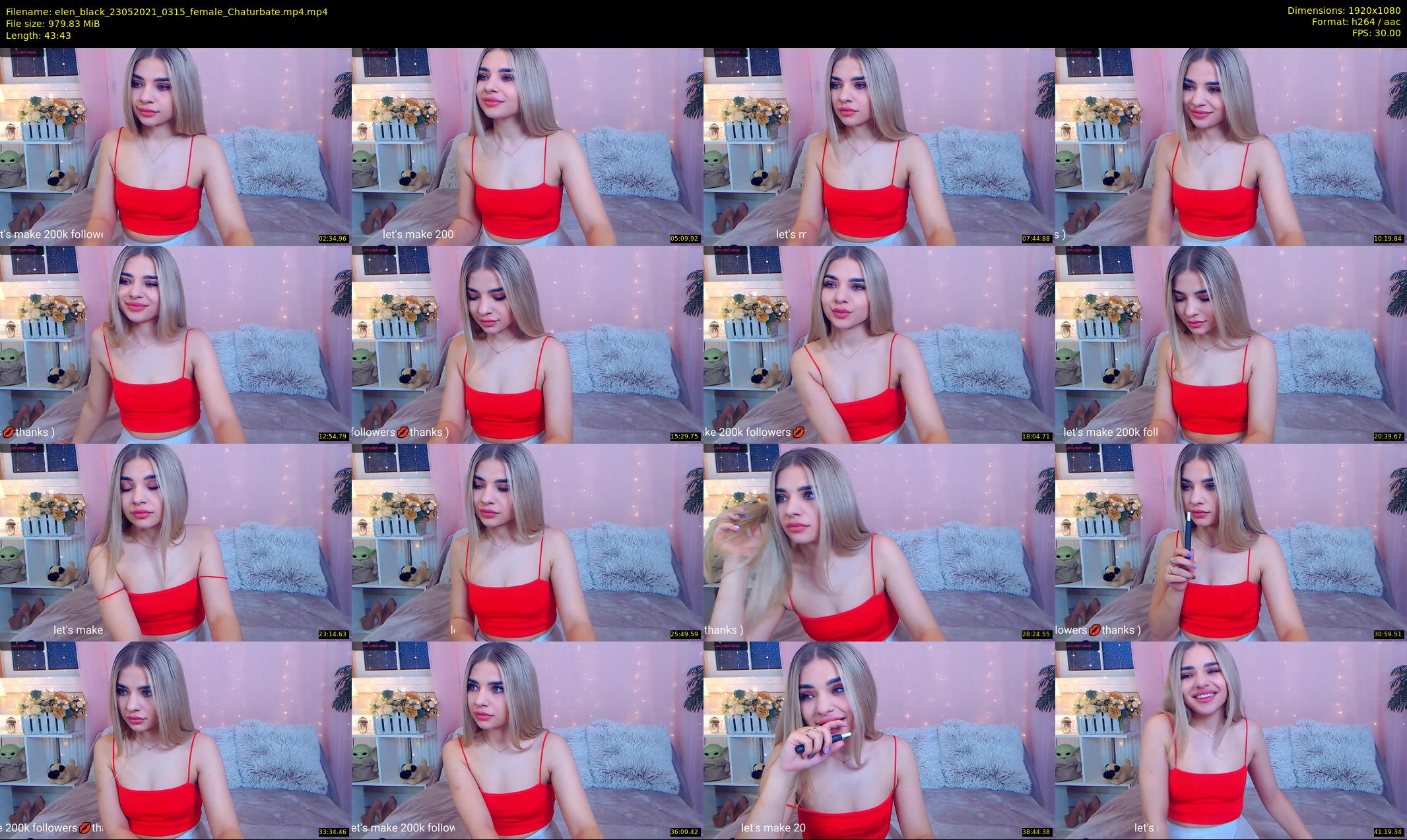 elen_black — 44 minute Chaturbate female cam show recording, 1080p, May 23, 2021