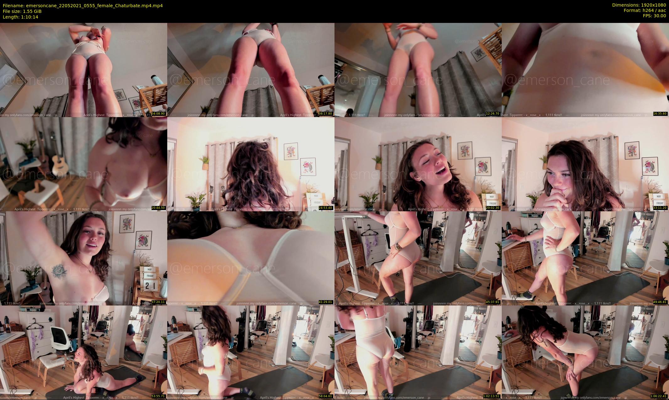 emersoncane — 71 minute Chaturbate female cam show recording, 1080p, May 22, 2021