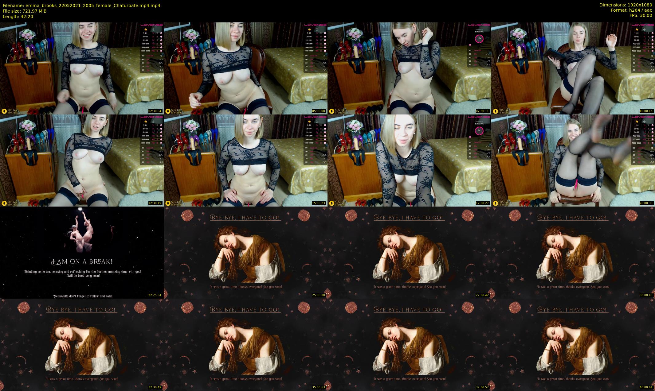 emma_brooks — 43 minute Chaturbate female cam show recording, 1080p, May 22, 2021