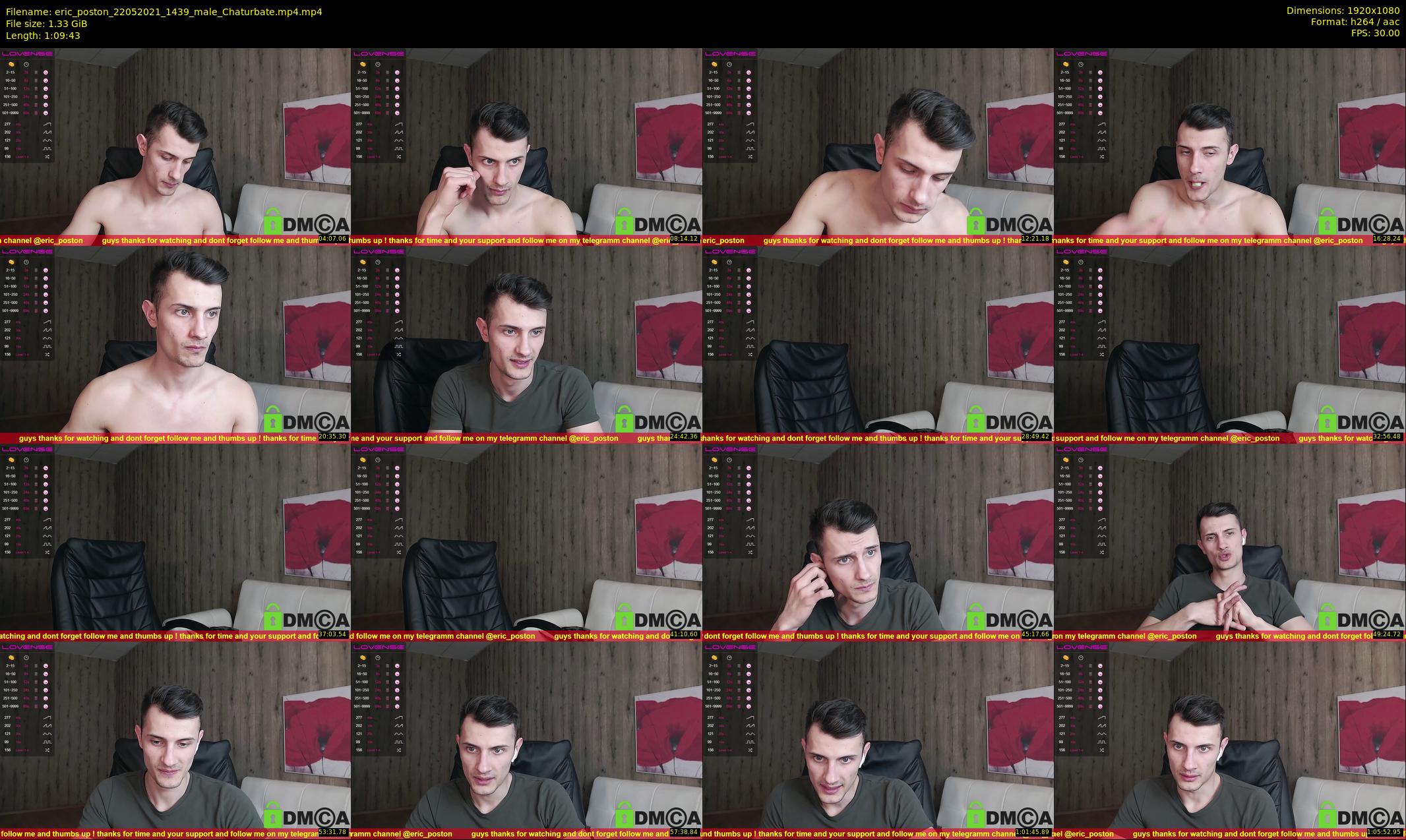 eric_poston — 70 minute Chaturbate male cam show recording, 1080p, May 22, 2021