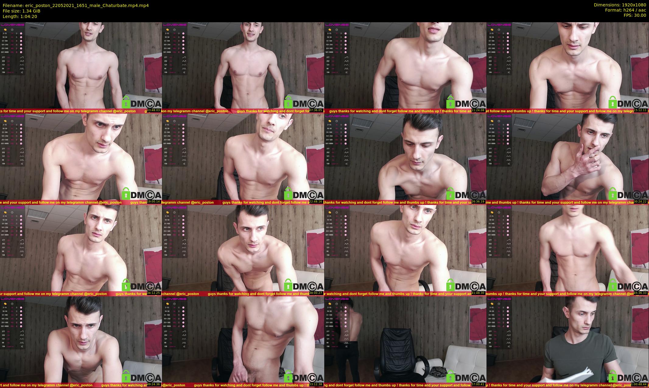 eric_poston — 65 minute Chaturbate male cam show recording, 1080p, May 22, 2021