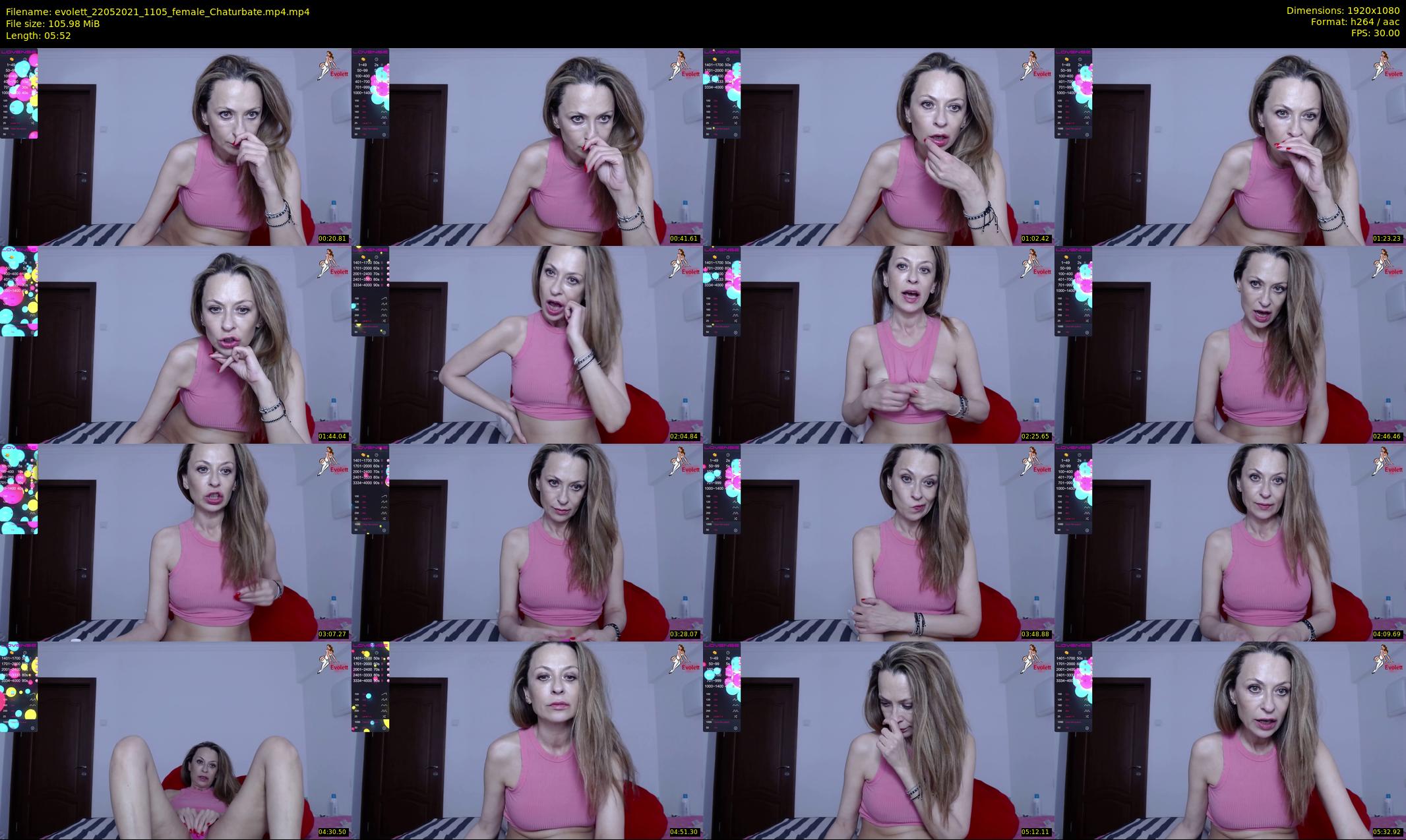 evolett — 6 minute Chaturbate female cam show recording, 1080p, May 22, 2021