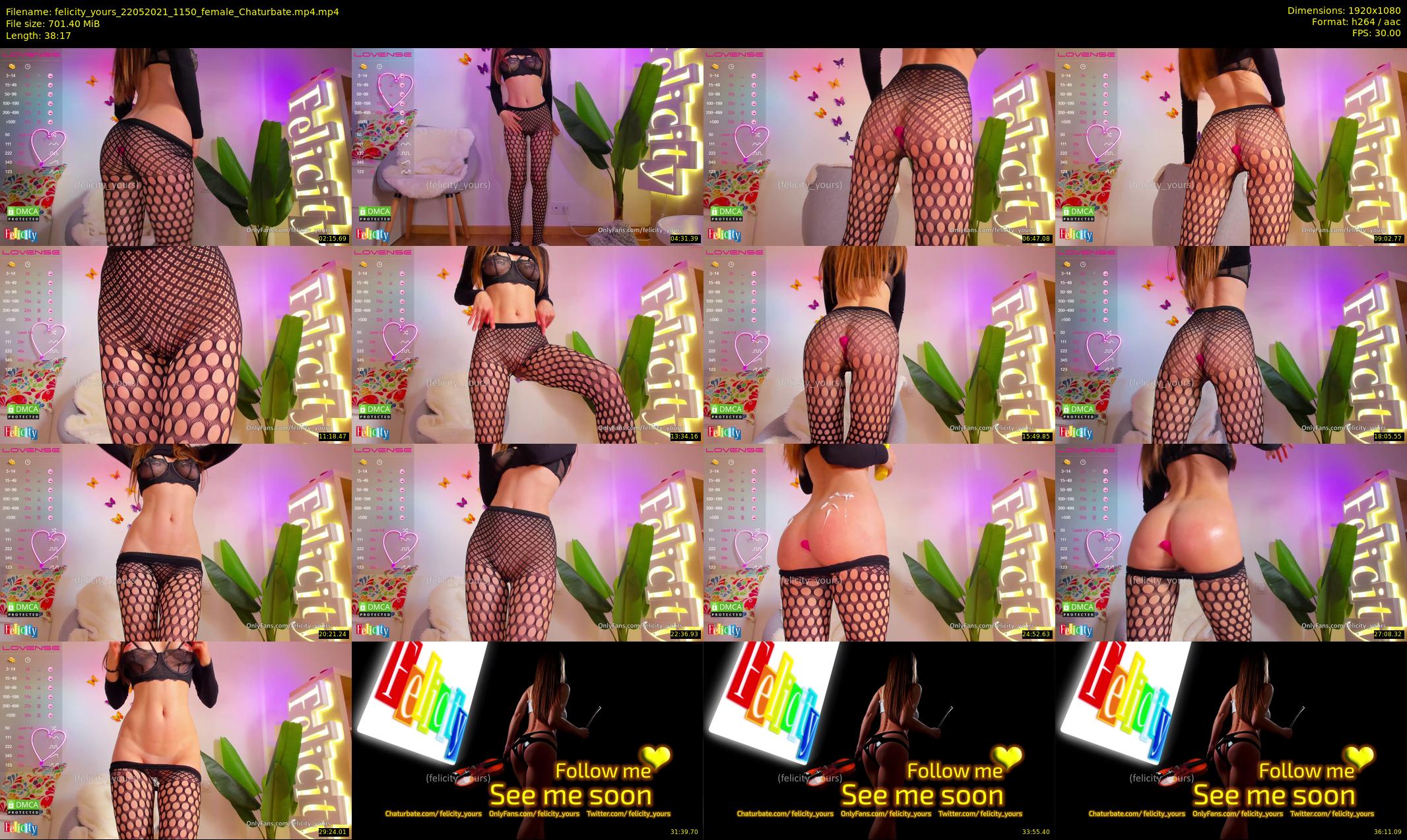 felicity_yours — 39 minute Chaturbate female cam show recording, 1080p, May 22, 2021