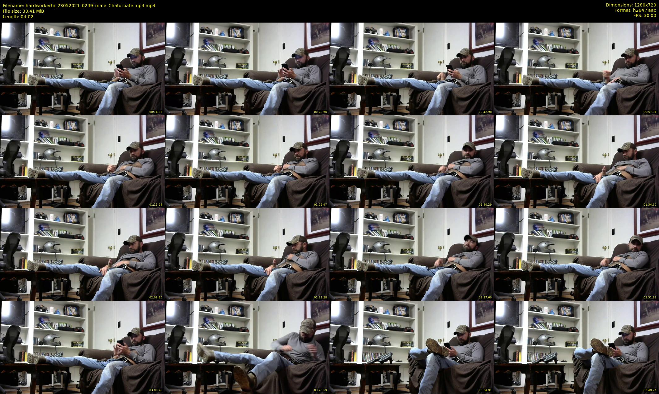 hardworkertn — 5 minute Chaturbate male cam show recording, 720p, May 23, 2021