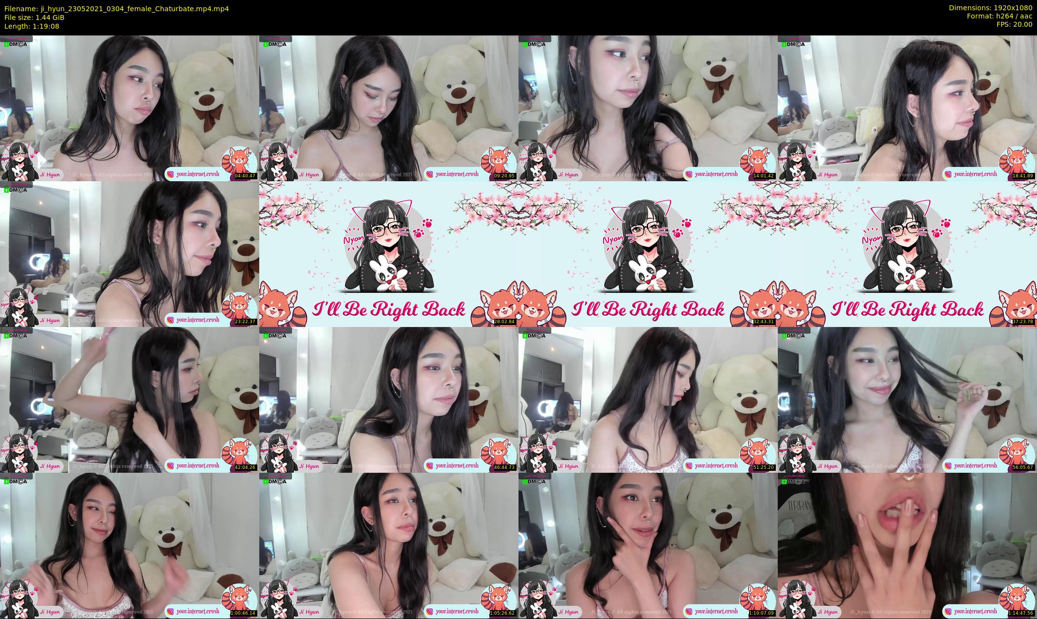 ji_hyun — 80 minute Chaturbate female cam show recording, 1080p, May 23, 2021