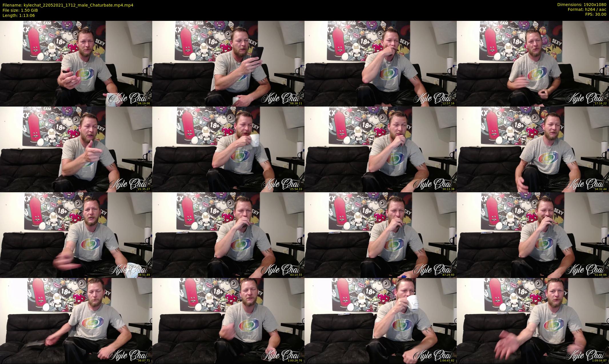 kylechat — 74 minute Chaturbate male cam show recording, 1080p, May 22, 2021