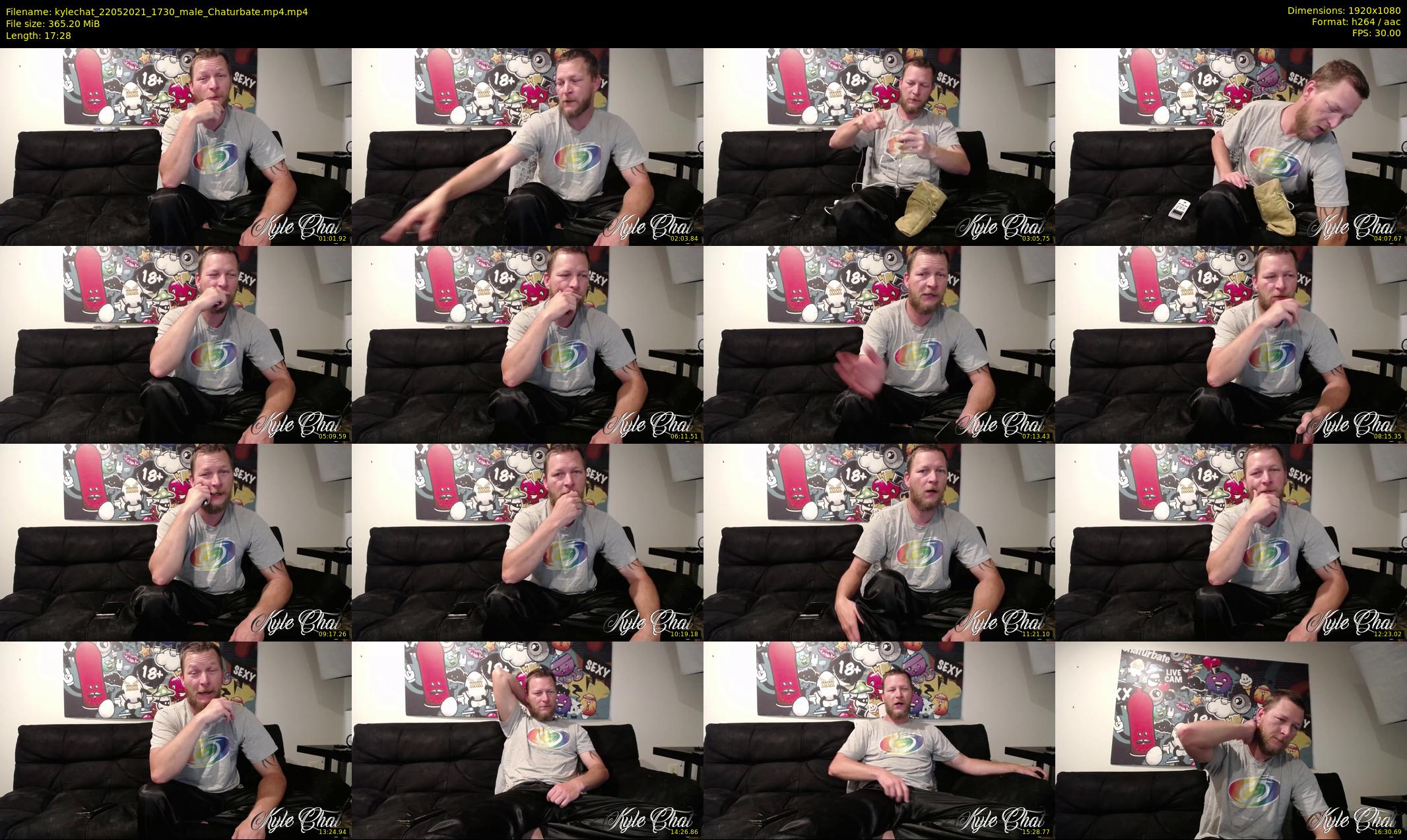 kylechat — 18 minute Chaturbate male cam show recording, 1080p, May 22, 2021