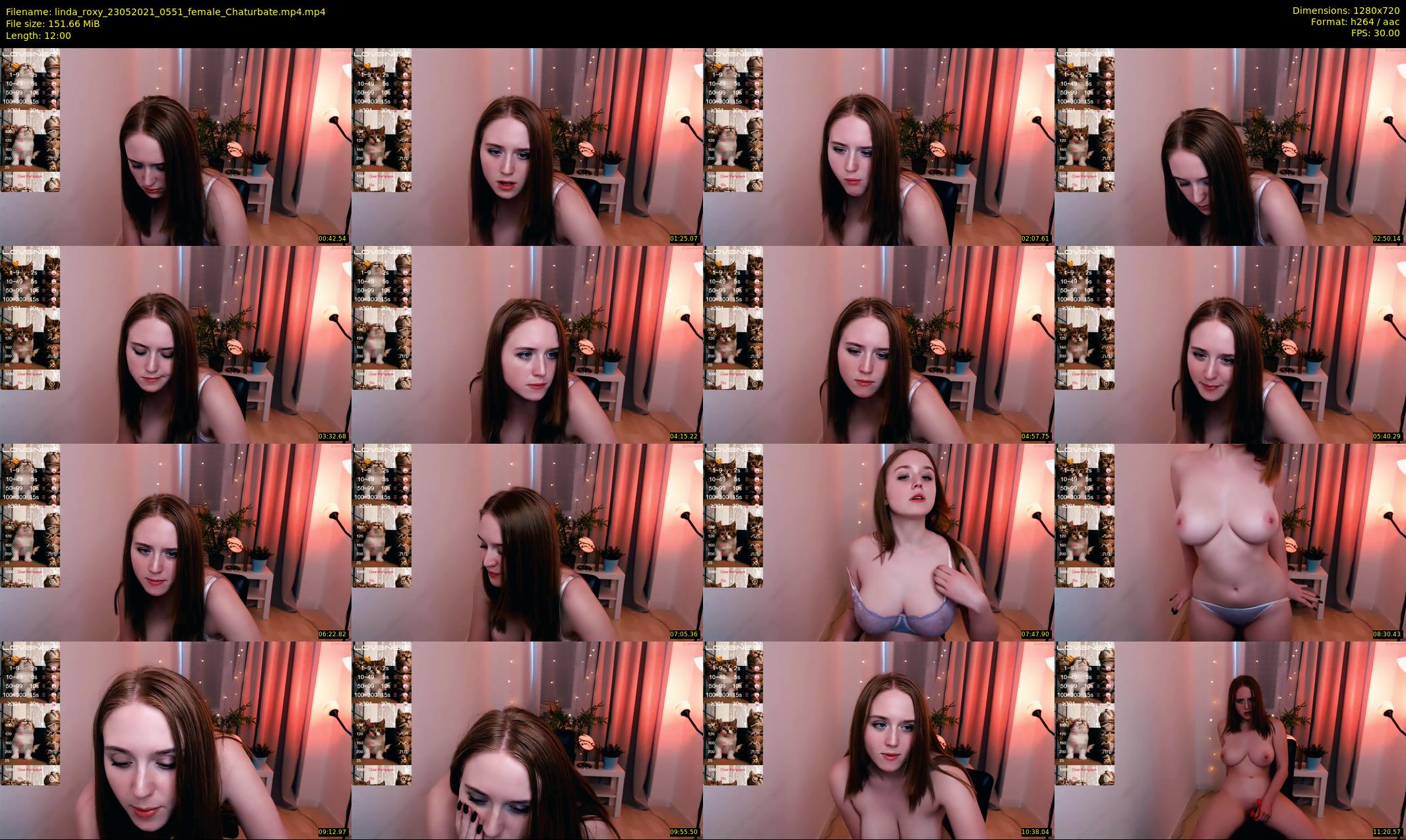 linda_roxy — 12 minute Chaturbate female cam show recording, 720p, May 23, 2021