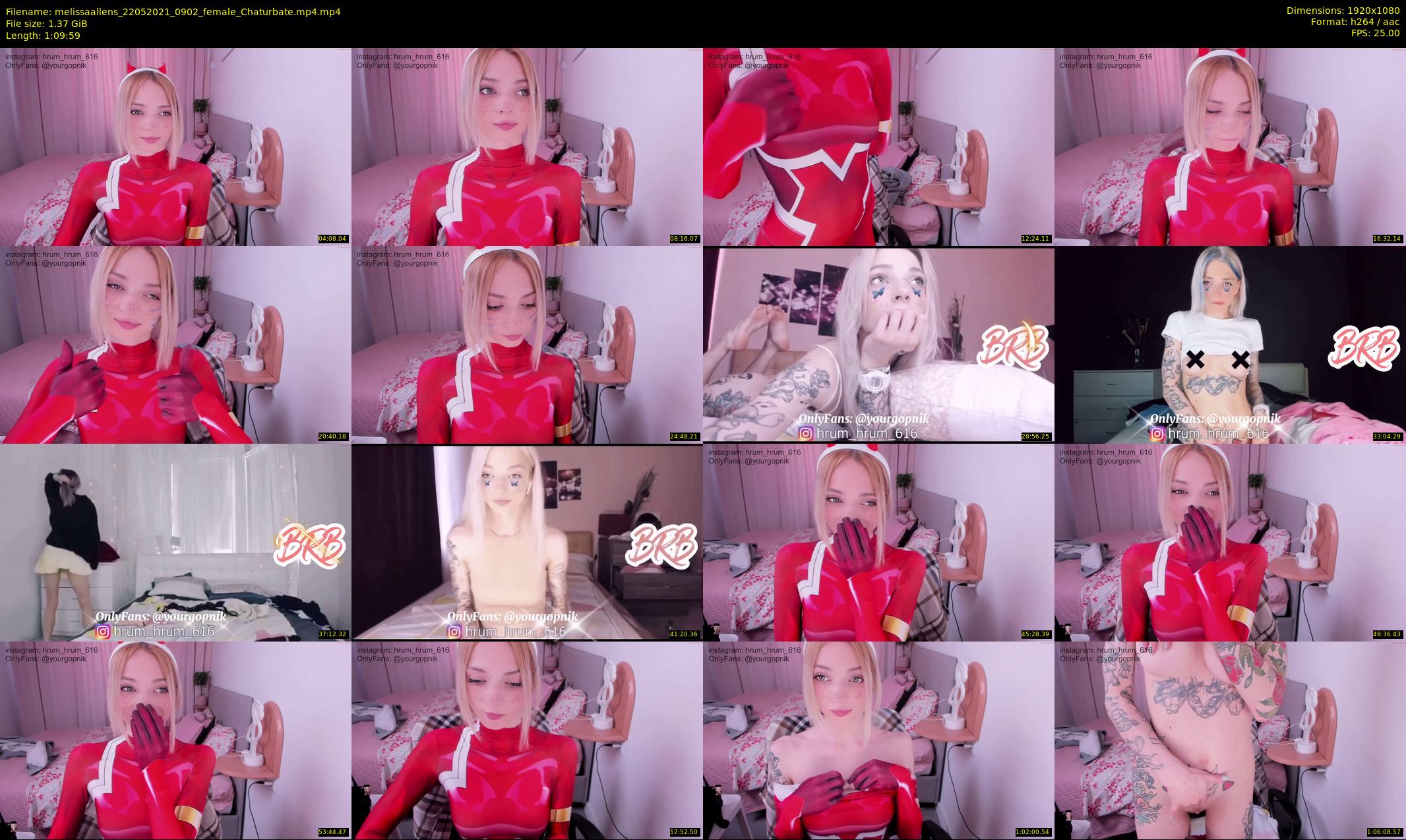 melissaallens — 70 minute Chaturbate female cam show recording, 1080p, May 22, 2021