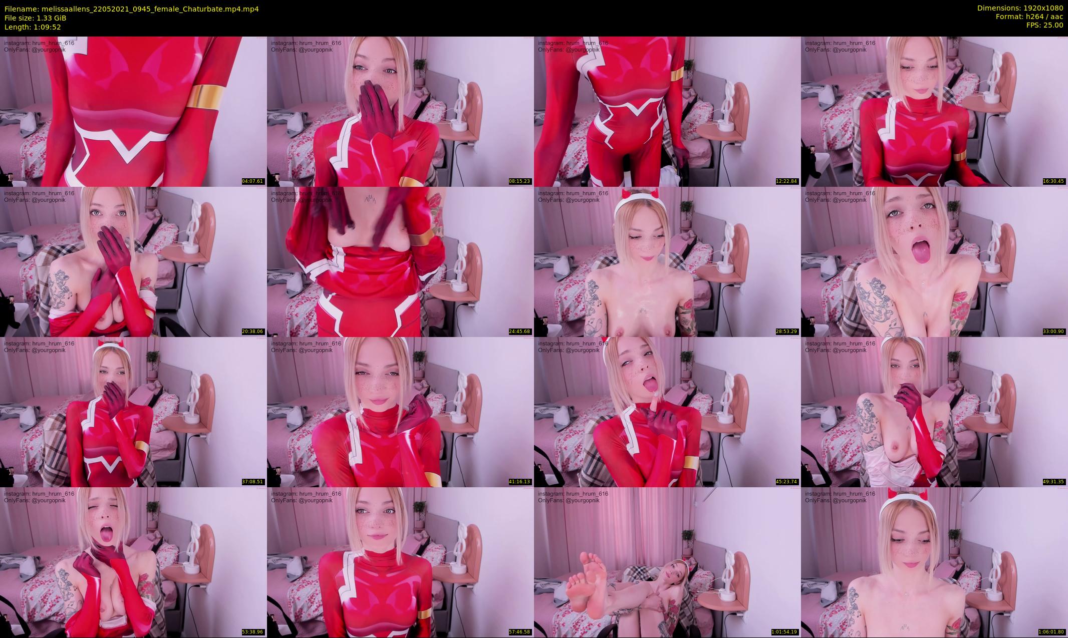 melissaallens — 70 minute Chaturbate female cam show recording, 1080p, May 22, 2021