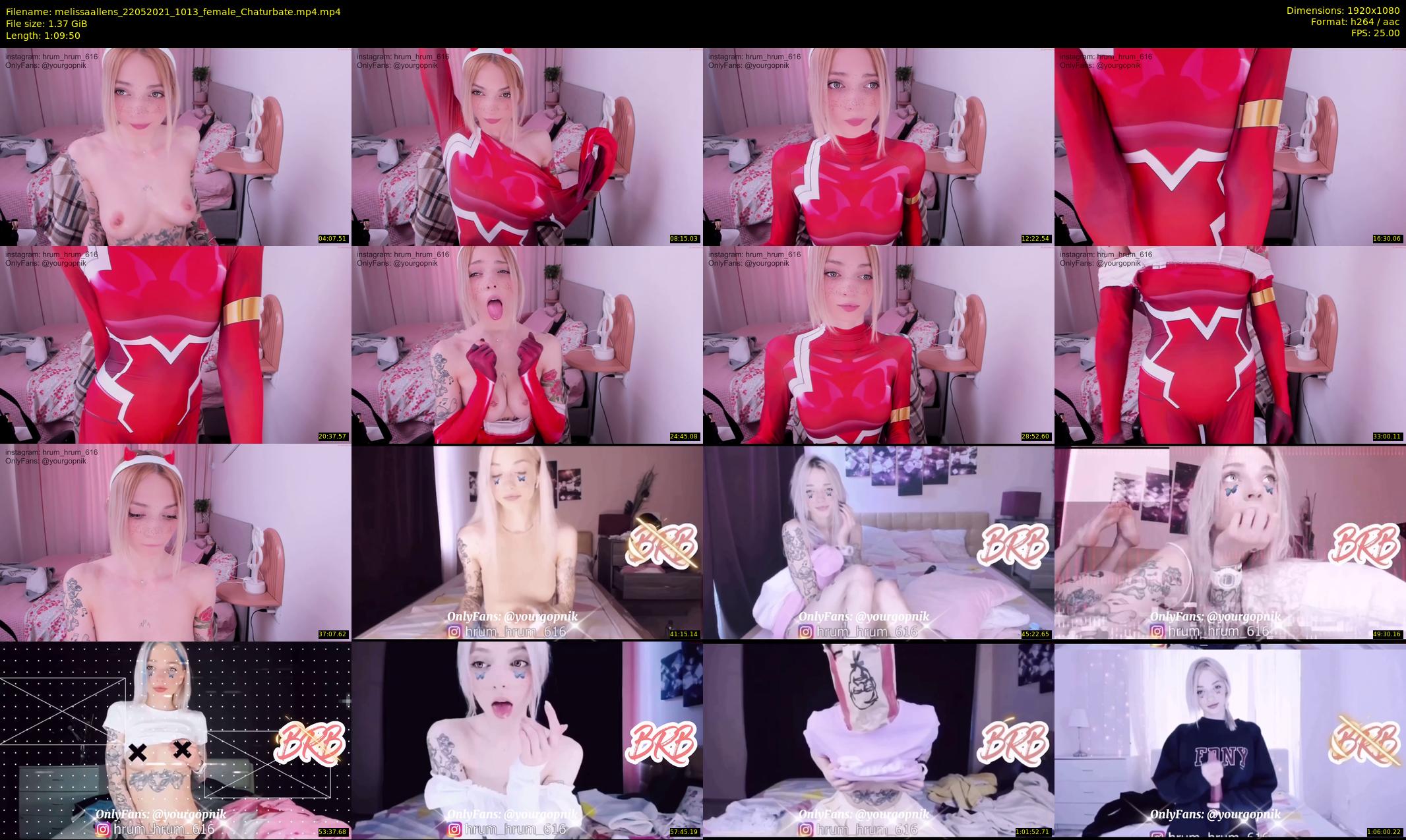 melissaallens — 70 minute Chaturbate female cam show recording, 1080p, May 22, 2021