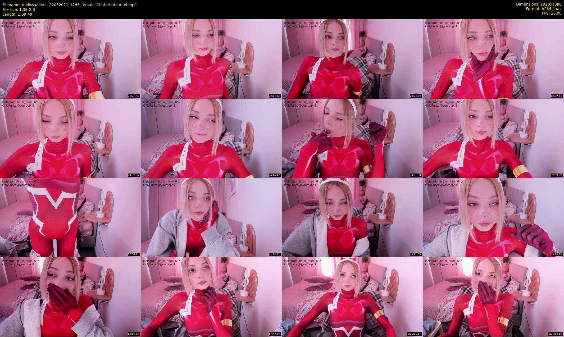 melissaallens — 70 minute Chaturbate female cam show recording, 1080p, May 22, 2021