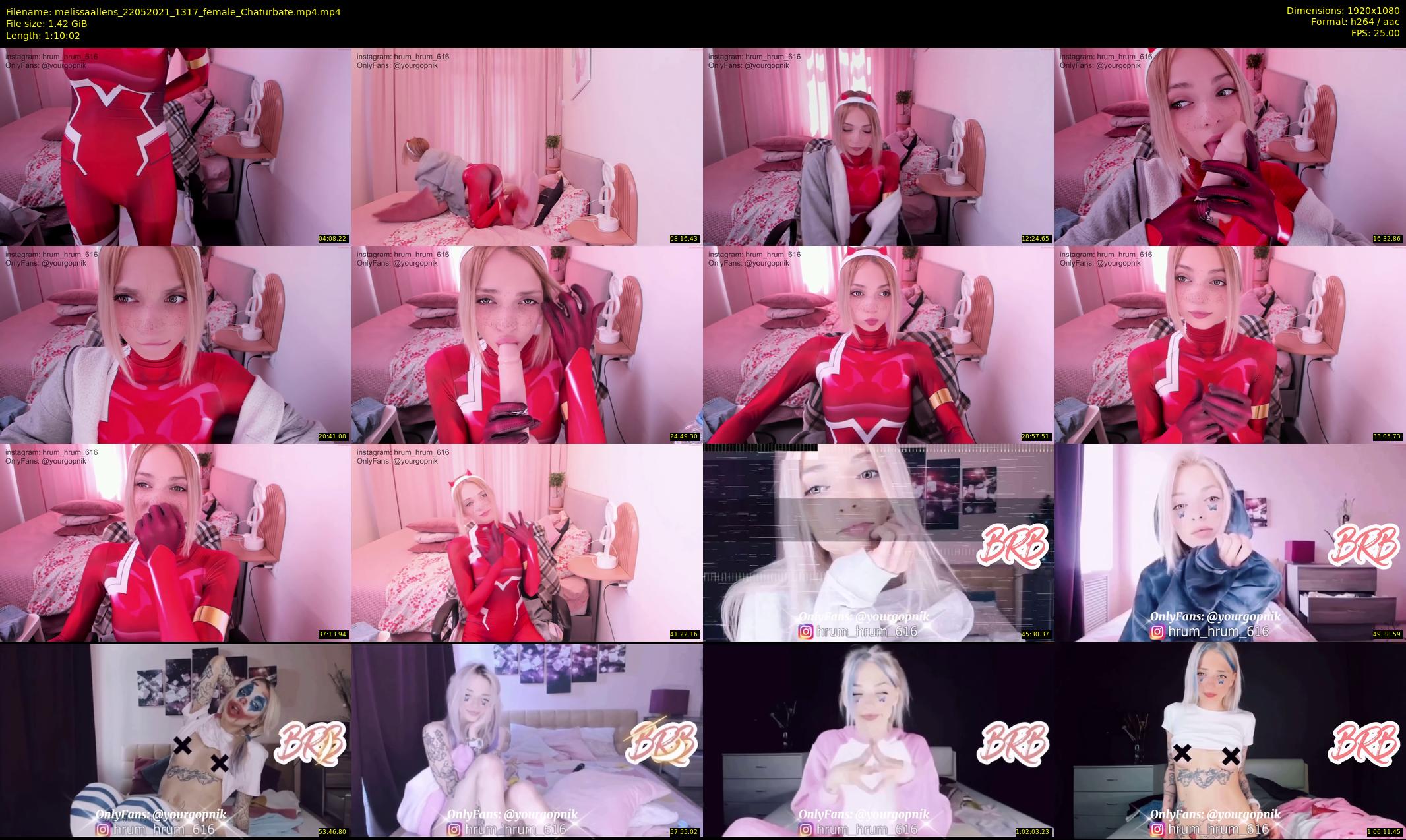 melissaallens — 71 minute Chaturbate female cam show recording, 1080p, May 22, 2021