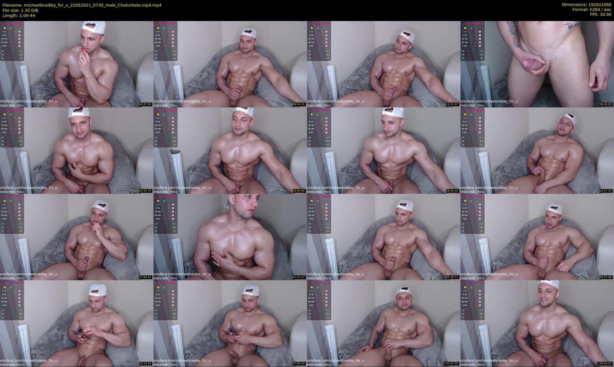 michaelbradley_for_u — 70 minute Chaturbate male cam show recording, 1080p, May 22, 2021