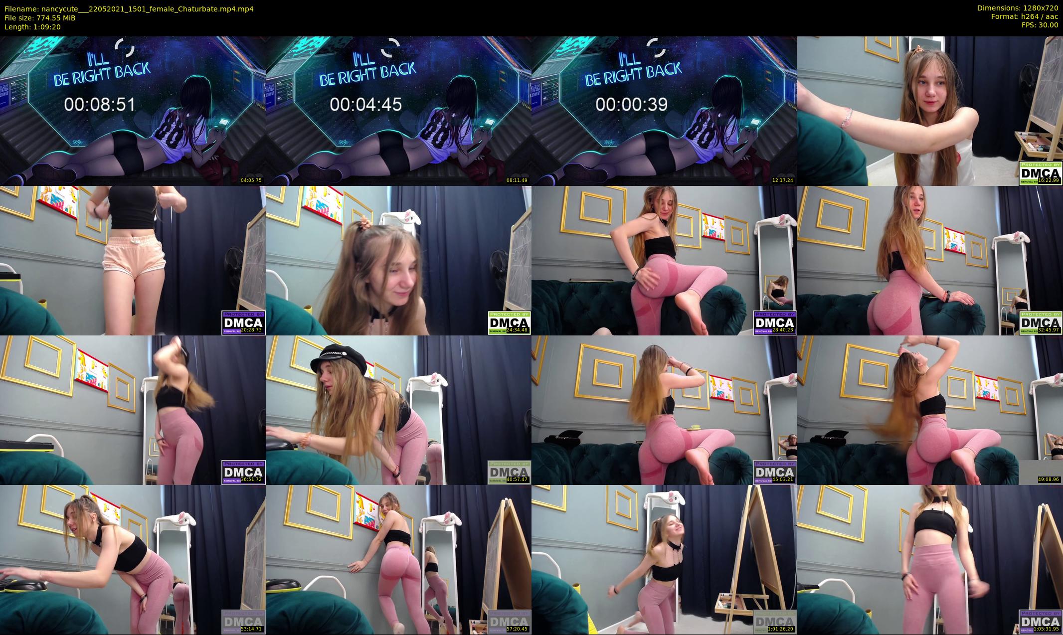 nancycute__ — 70 minute Chaturbate female cam show recording, 720p, May 22, 2021