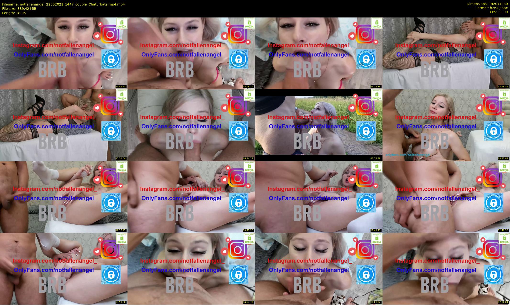 notfallenangel — 19 minute Chaturbate couple cam show recording, 1080p, May 22, 2021