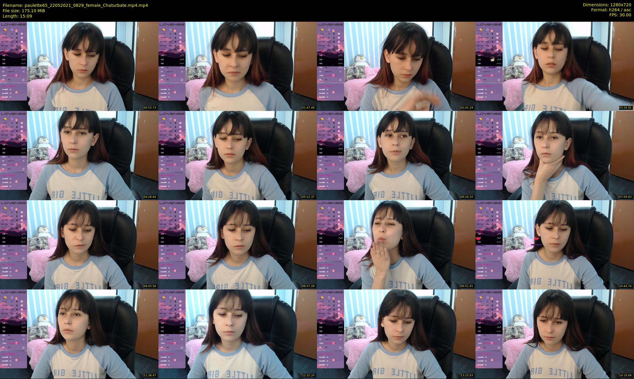 paulette65 — 16 minute Chaturbate female cam show recording, 720p, May 22, 2021