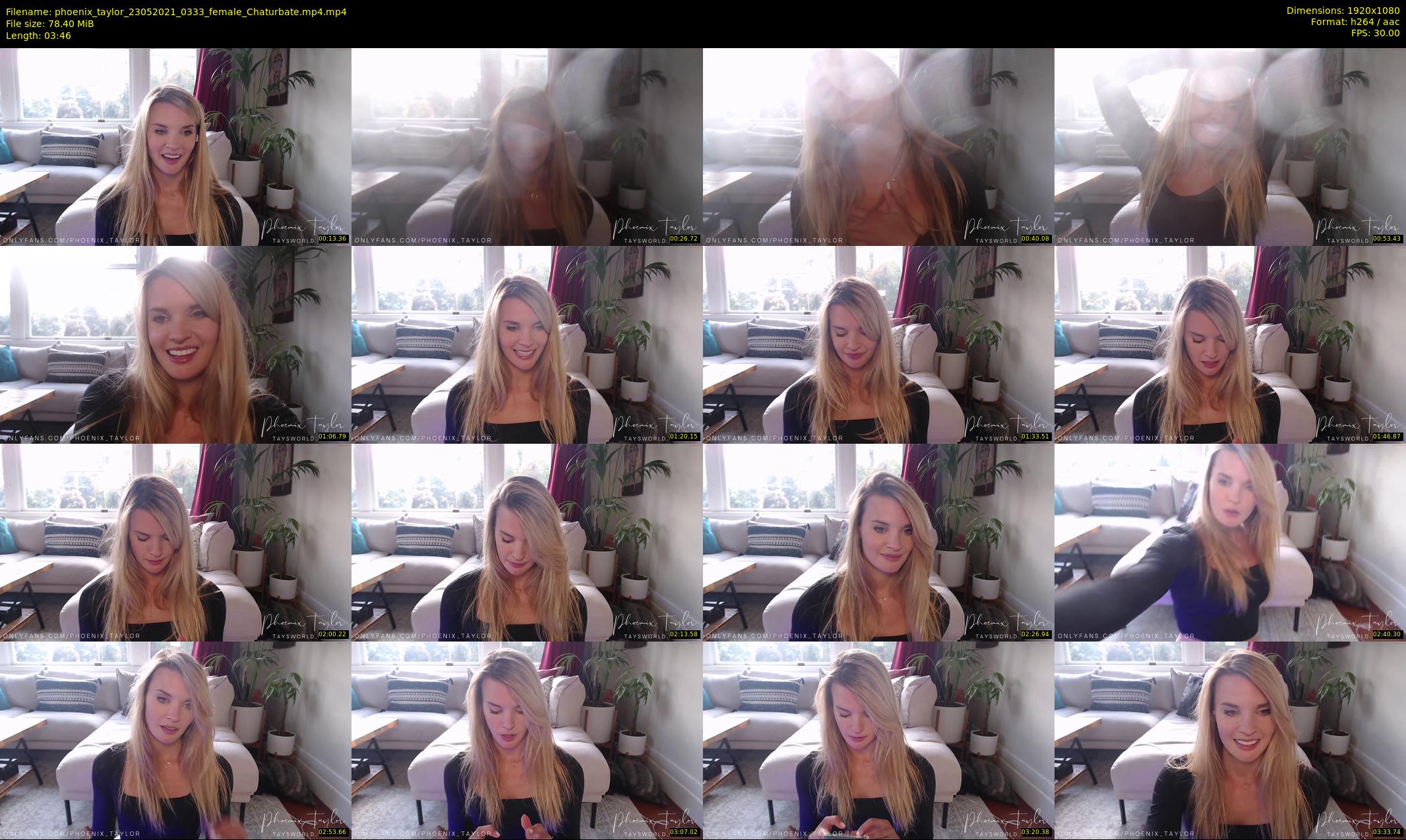 phoenix_taylor — 4 minute Chaturbate female cam show recording, 1080p, May 23, 2021